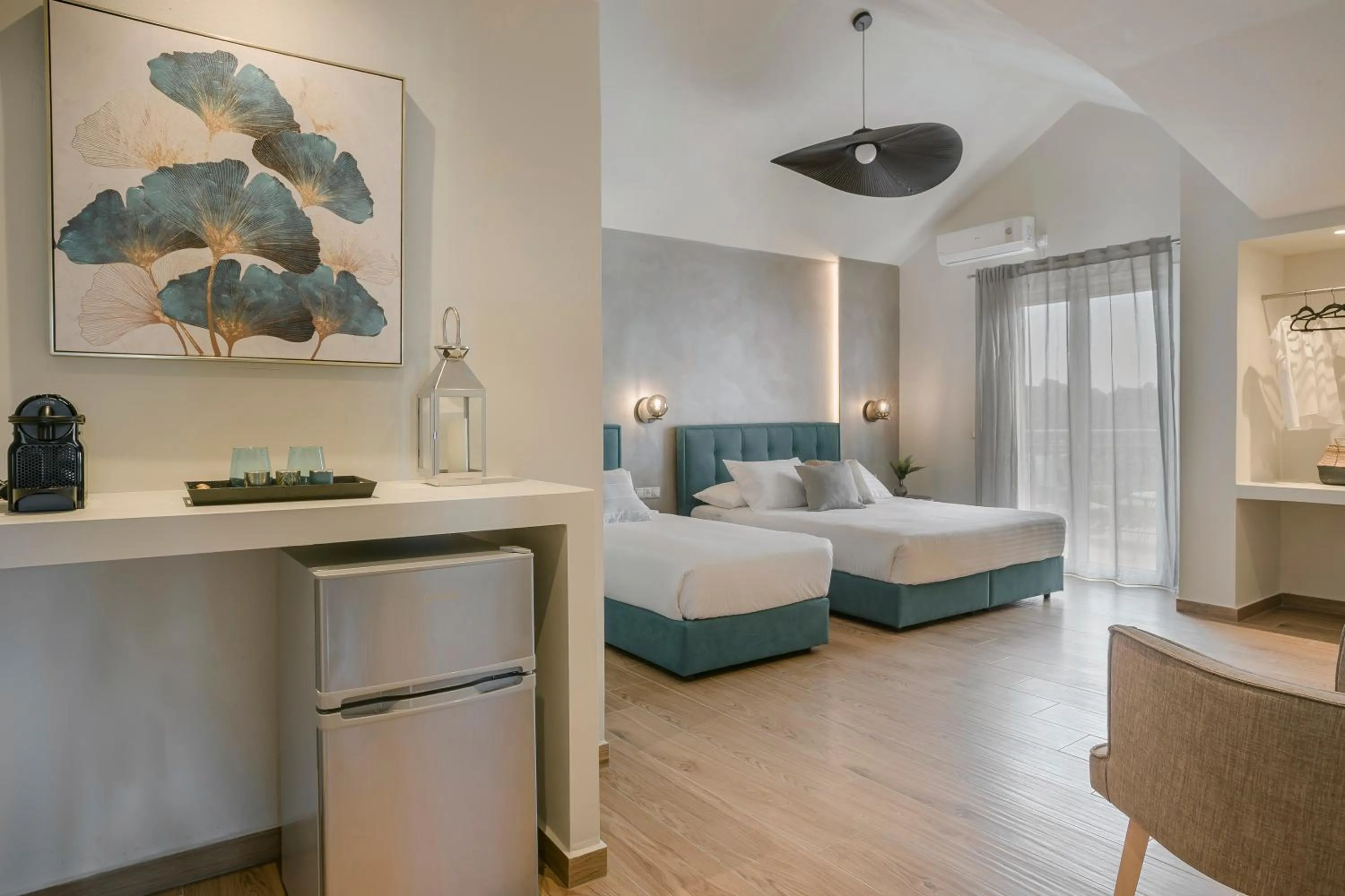 Bed in Socrates Apartments