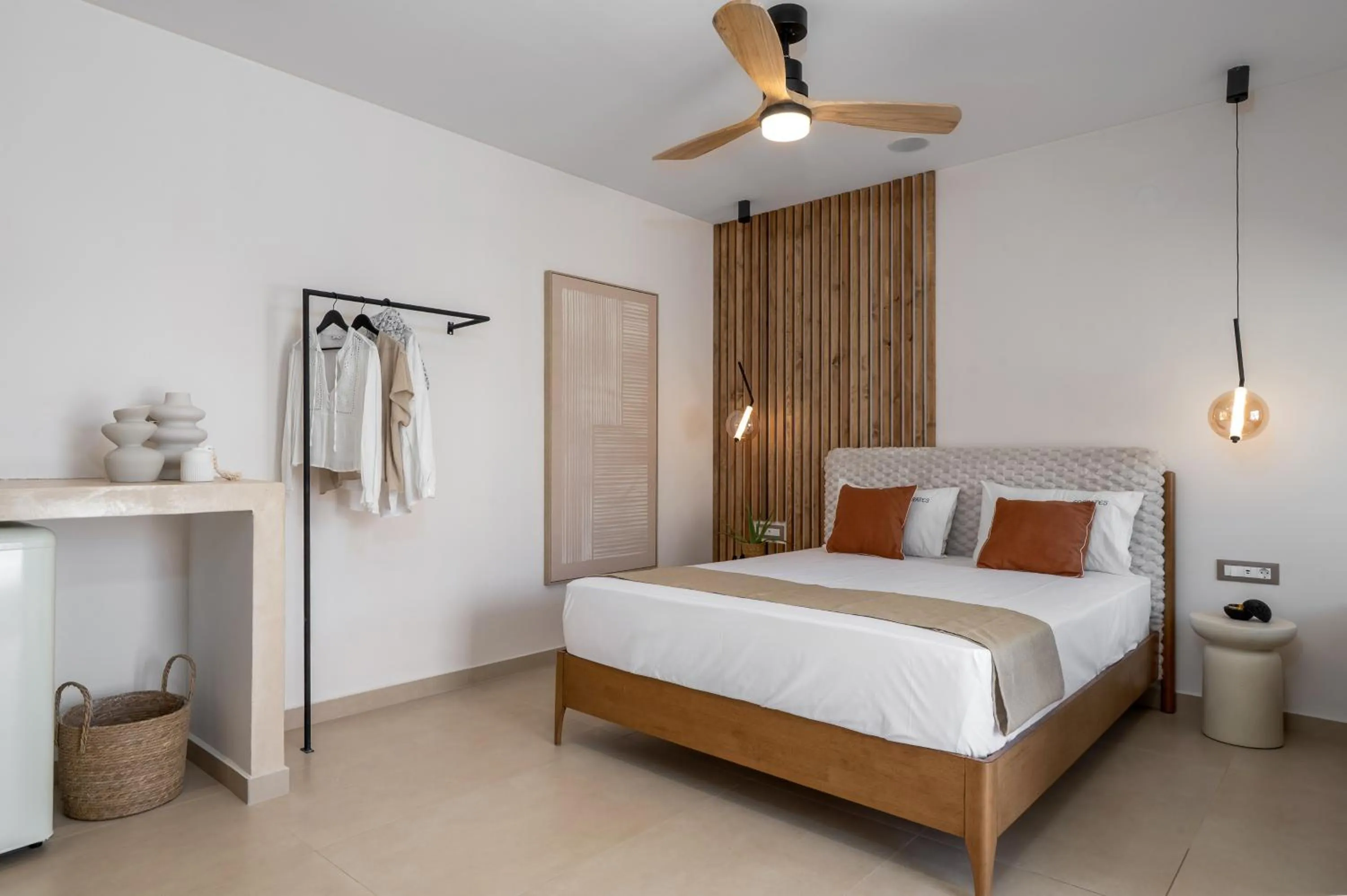 Bed in Socrates Apartments