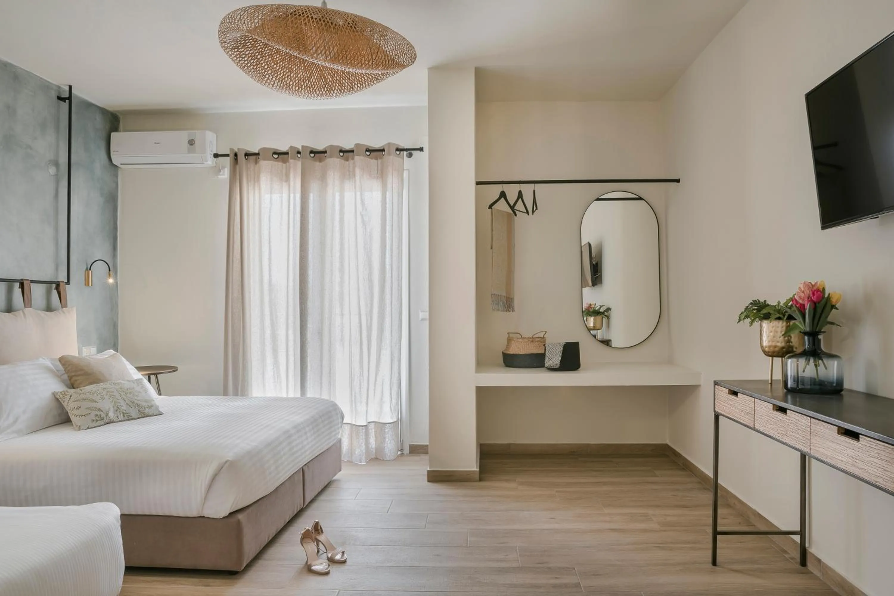 Bed in Socrates Apartments