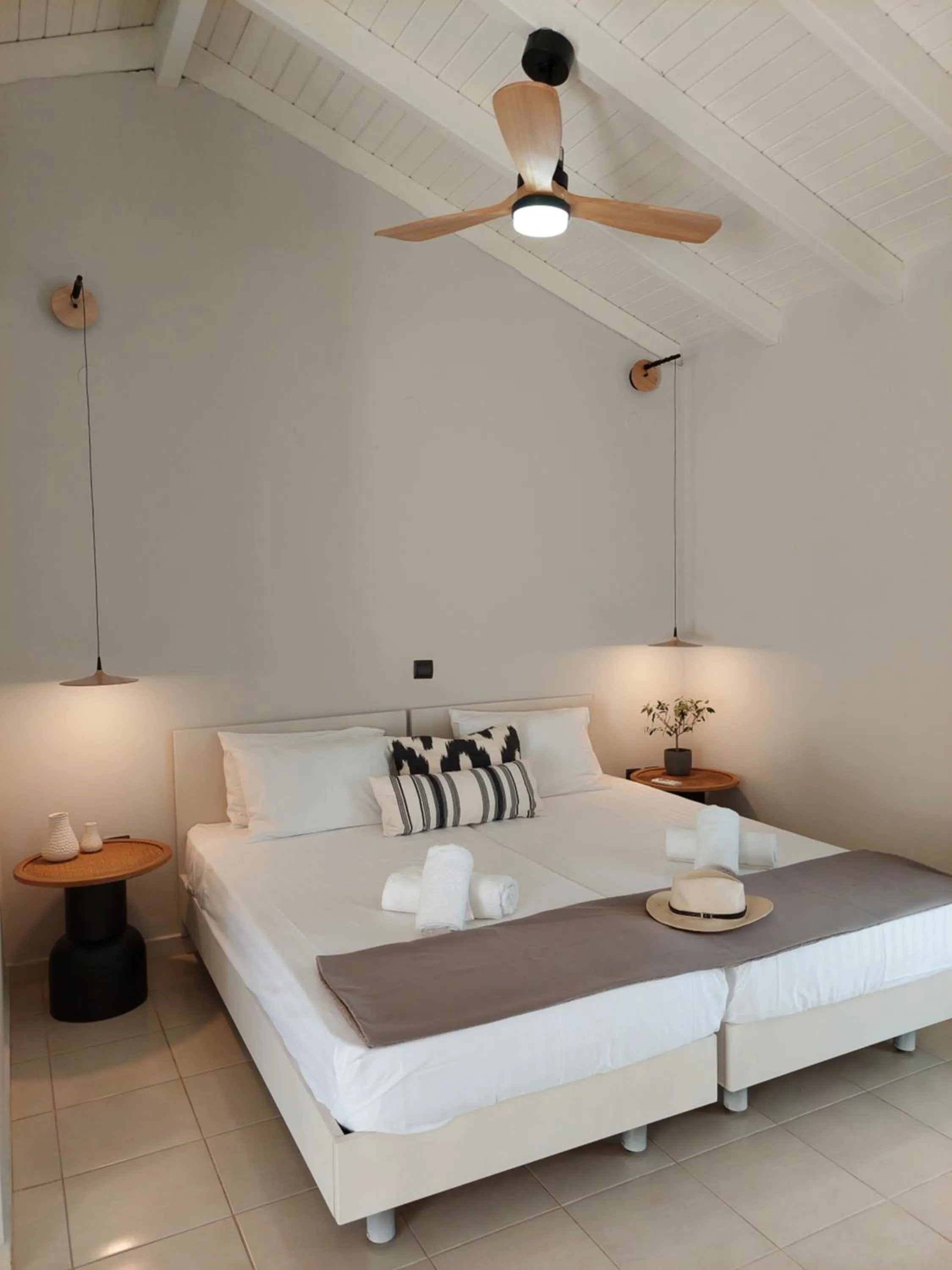 Bed in Socrates Apartments