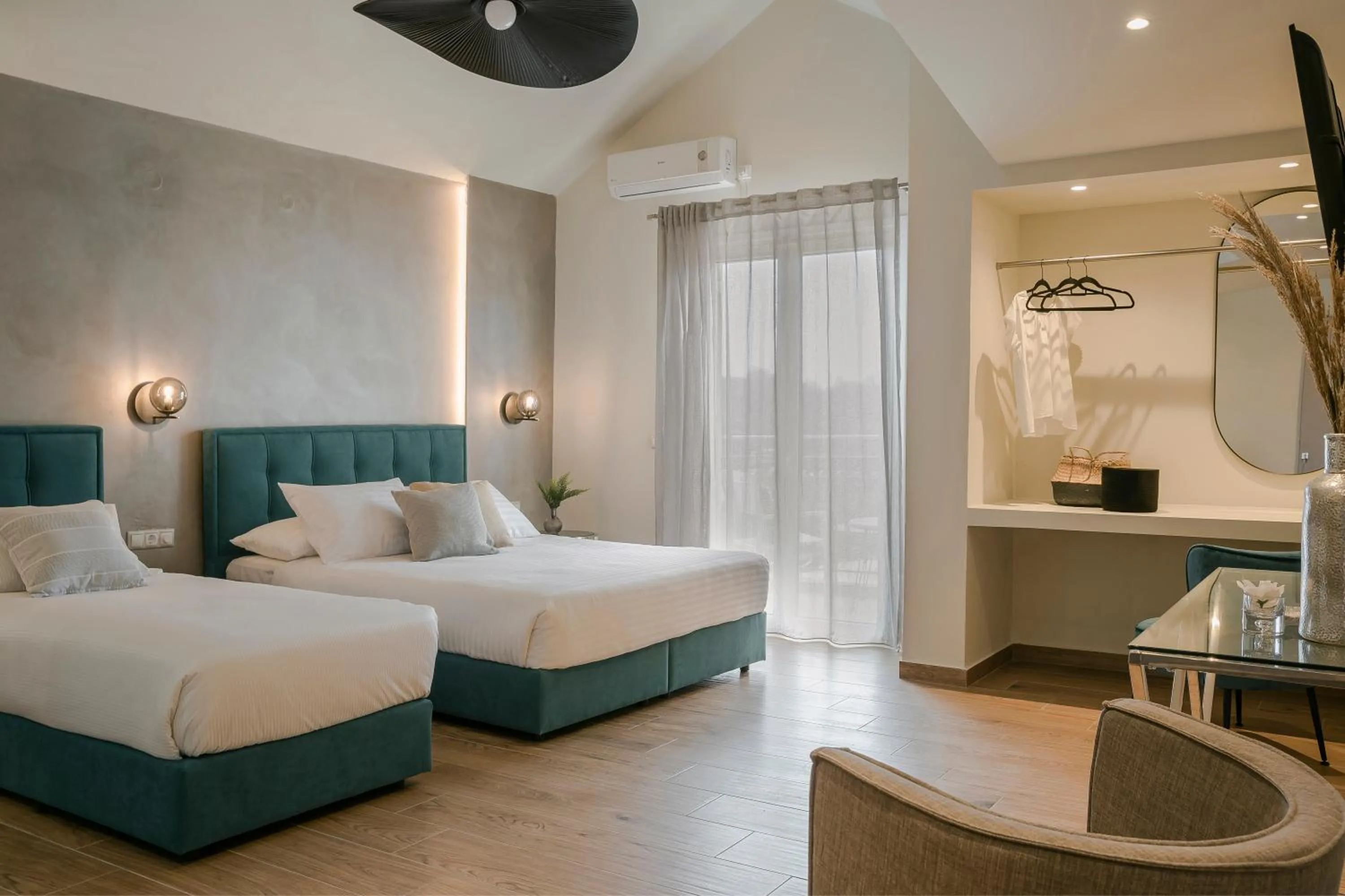 Bed in Socrates Apartments