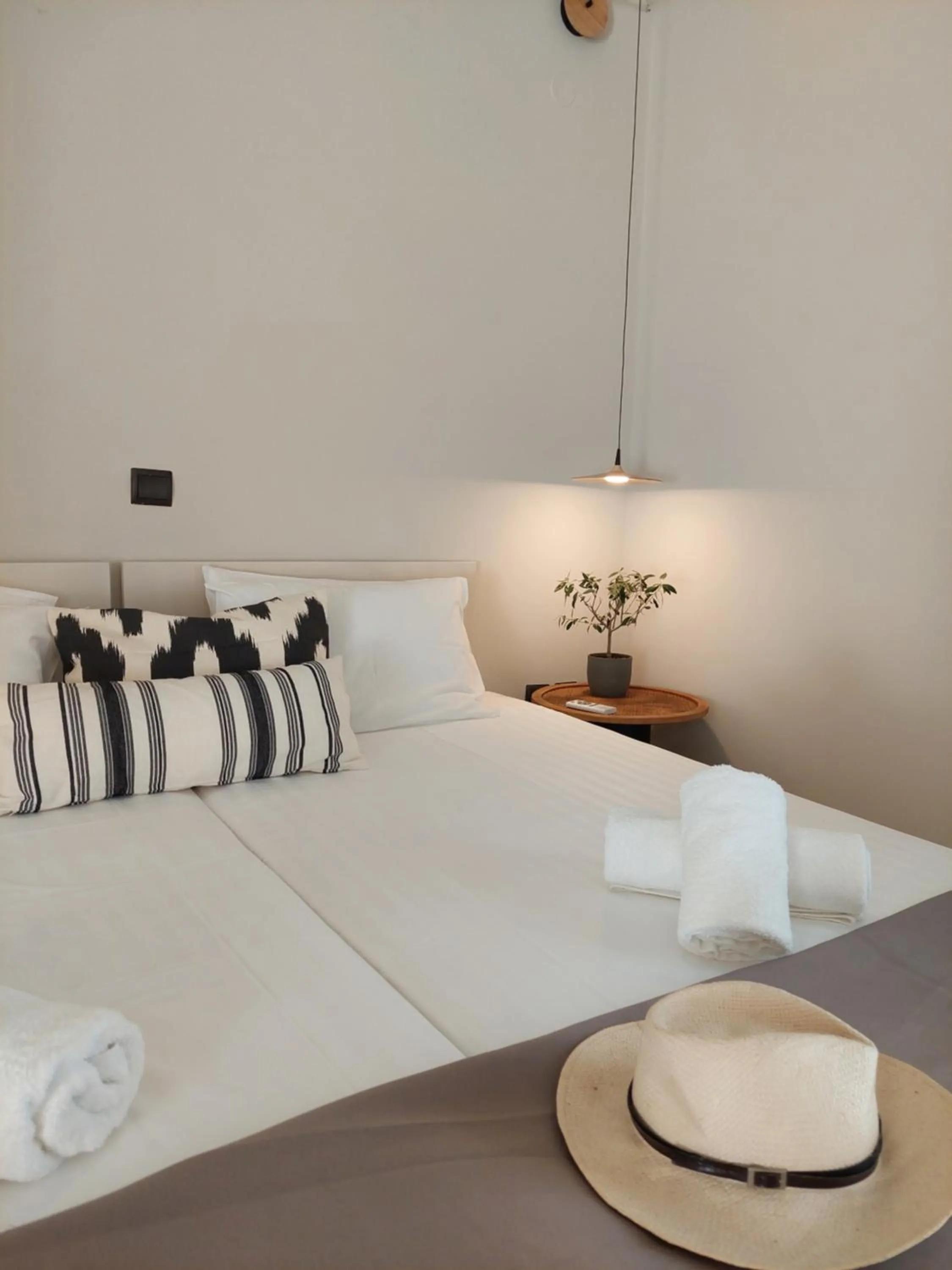 Bed in Socrates Apartments