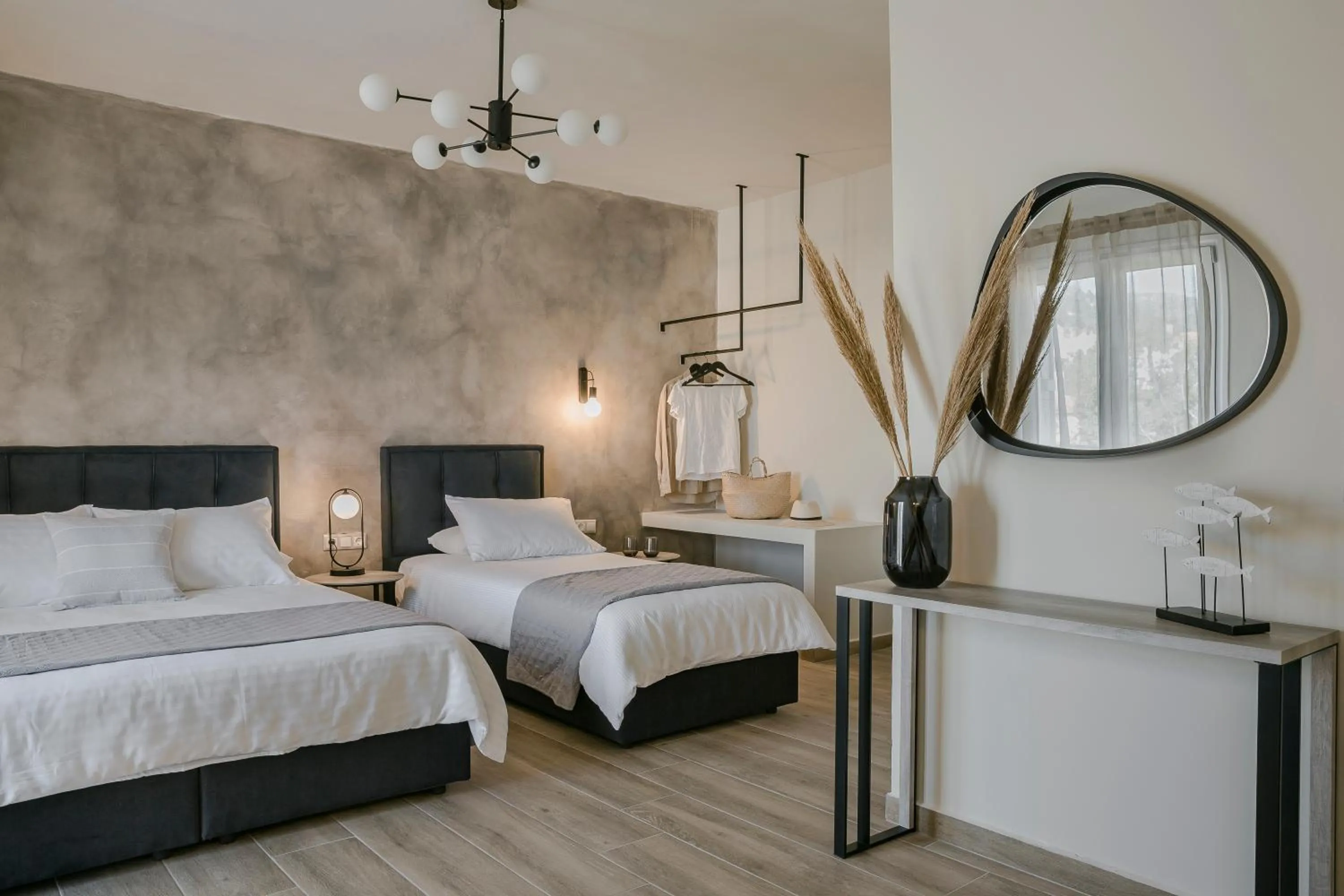 Bed in Socrates Apartments