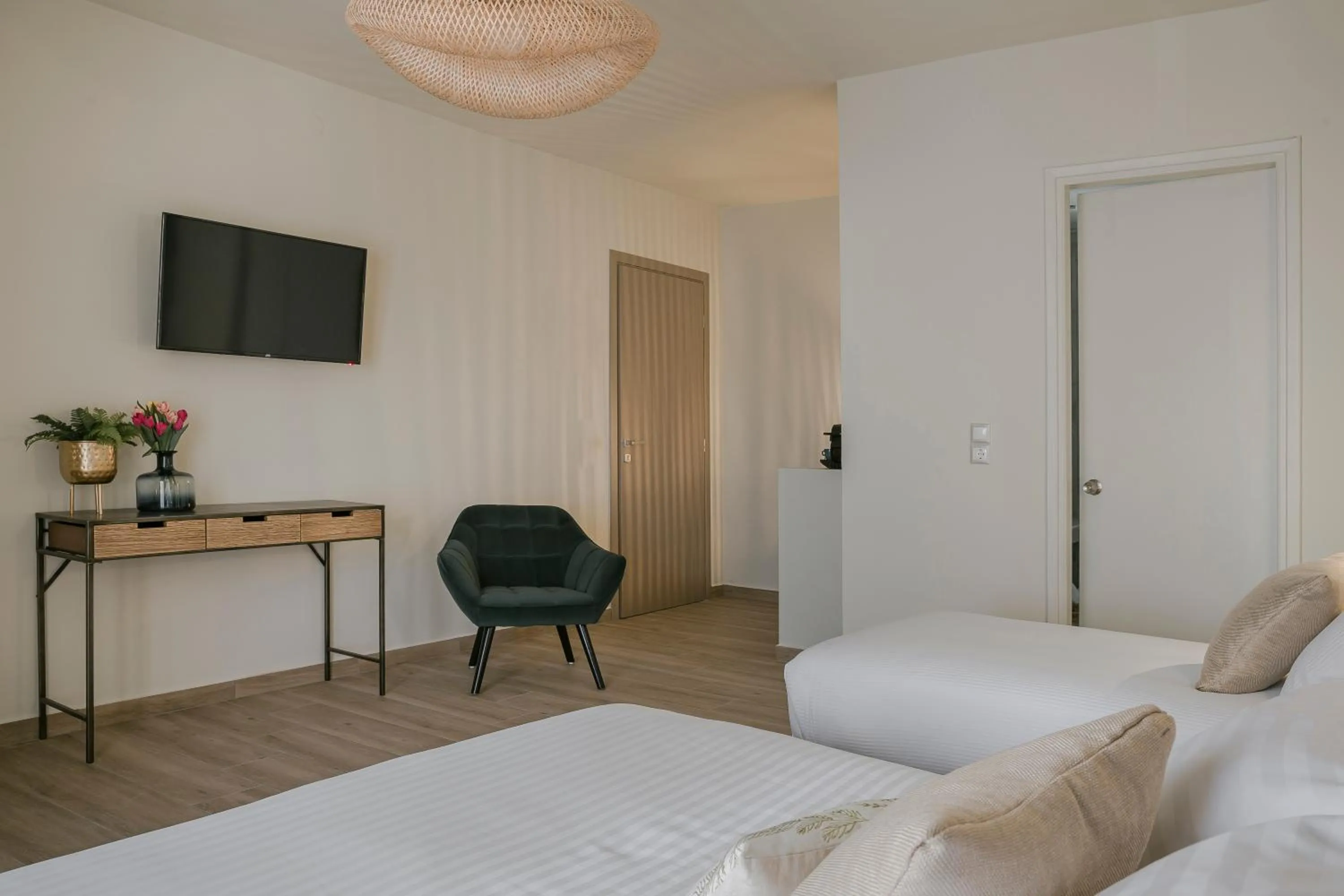 Bed in Socrates Apartments