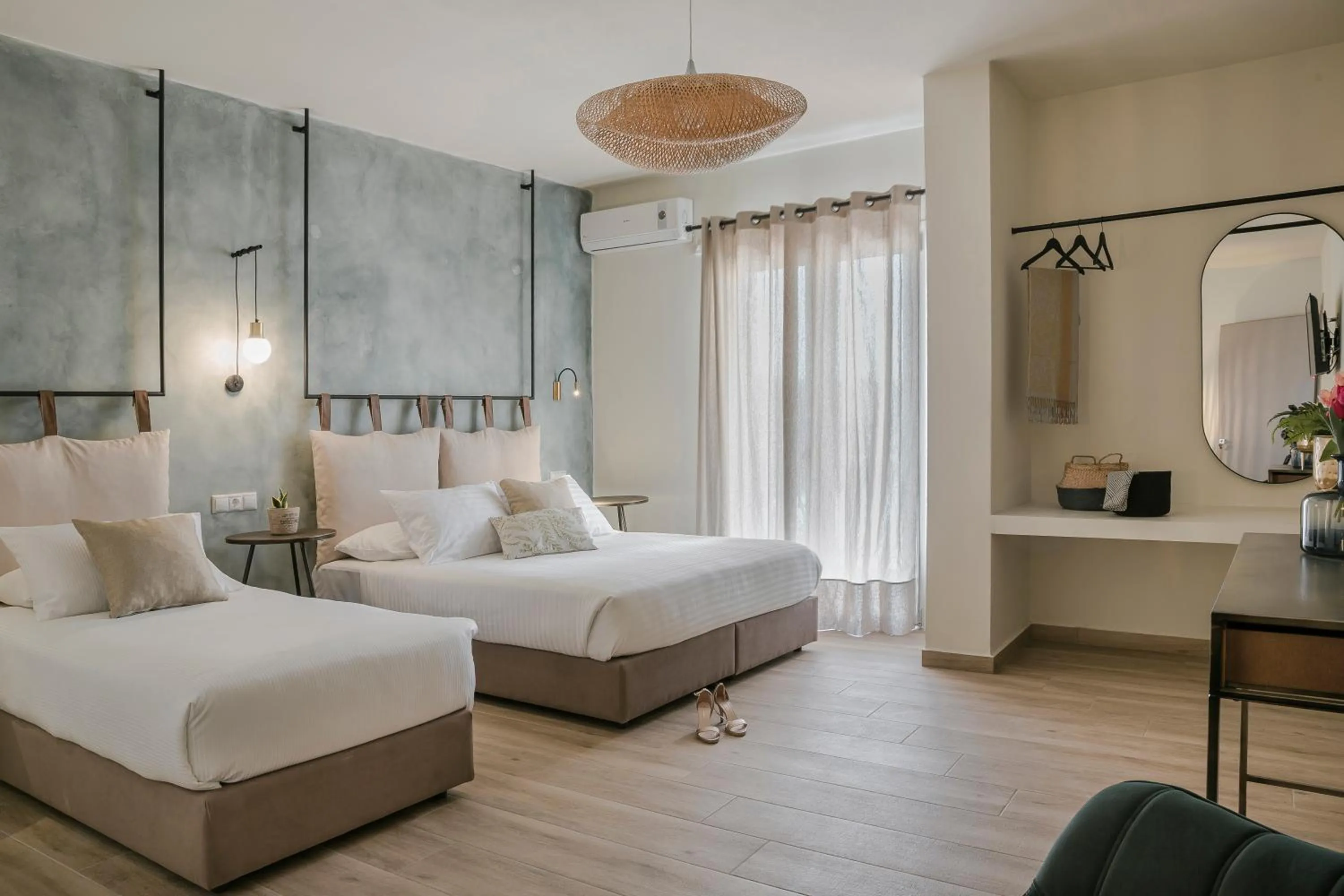 Bed in Socrates Apartments