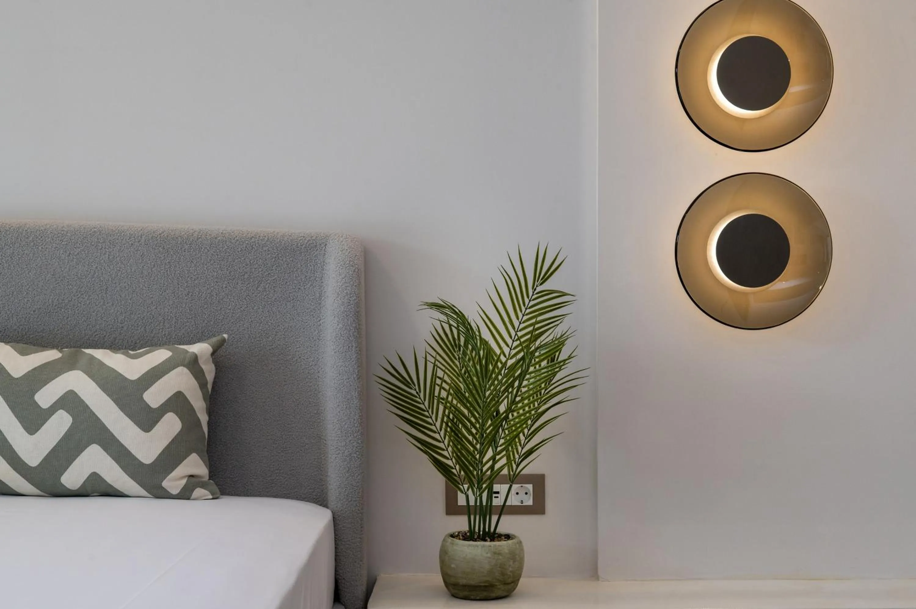 Bed in Socrates Apartments