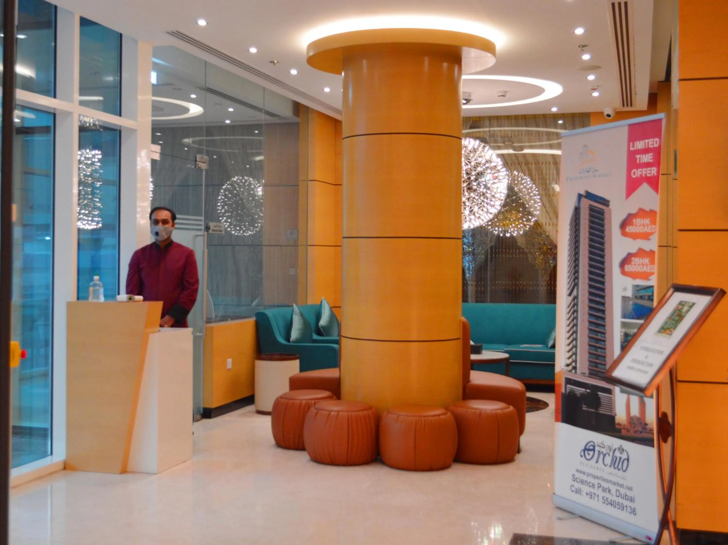 Lobby or reception in Tulip Al Barsha Hotel Apartment