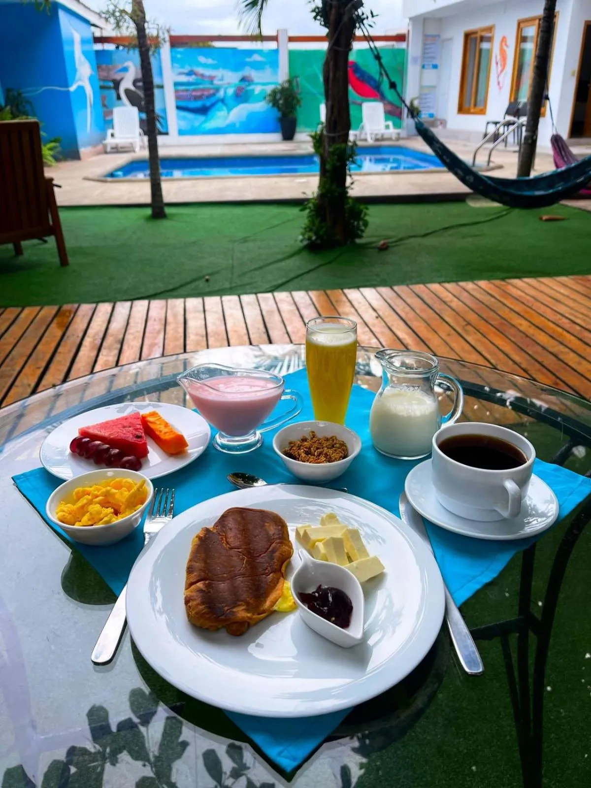 Breakfast in Galápagos Isabela Hotel Loja