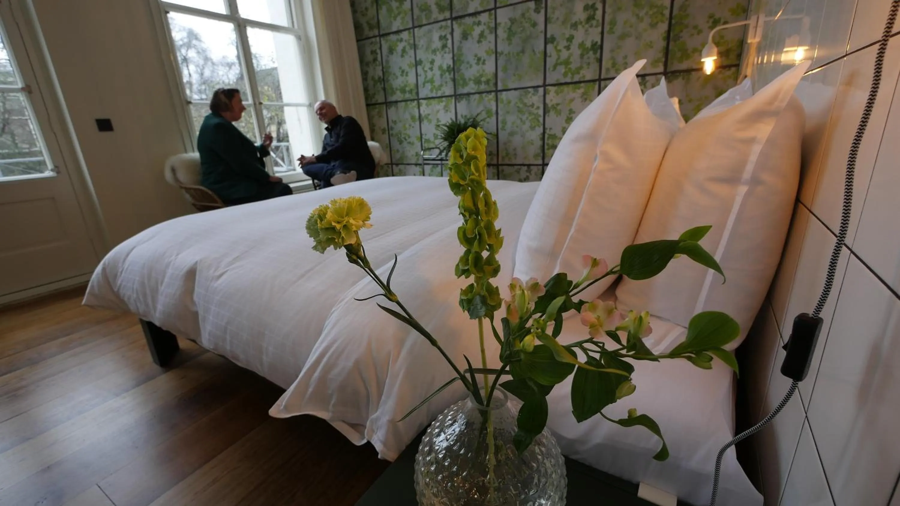 Bed in Hotel in het huis van Deventer