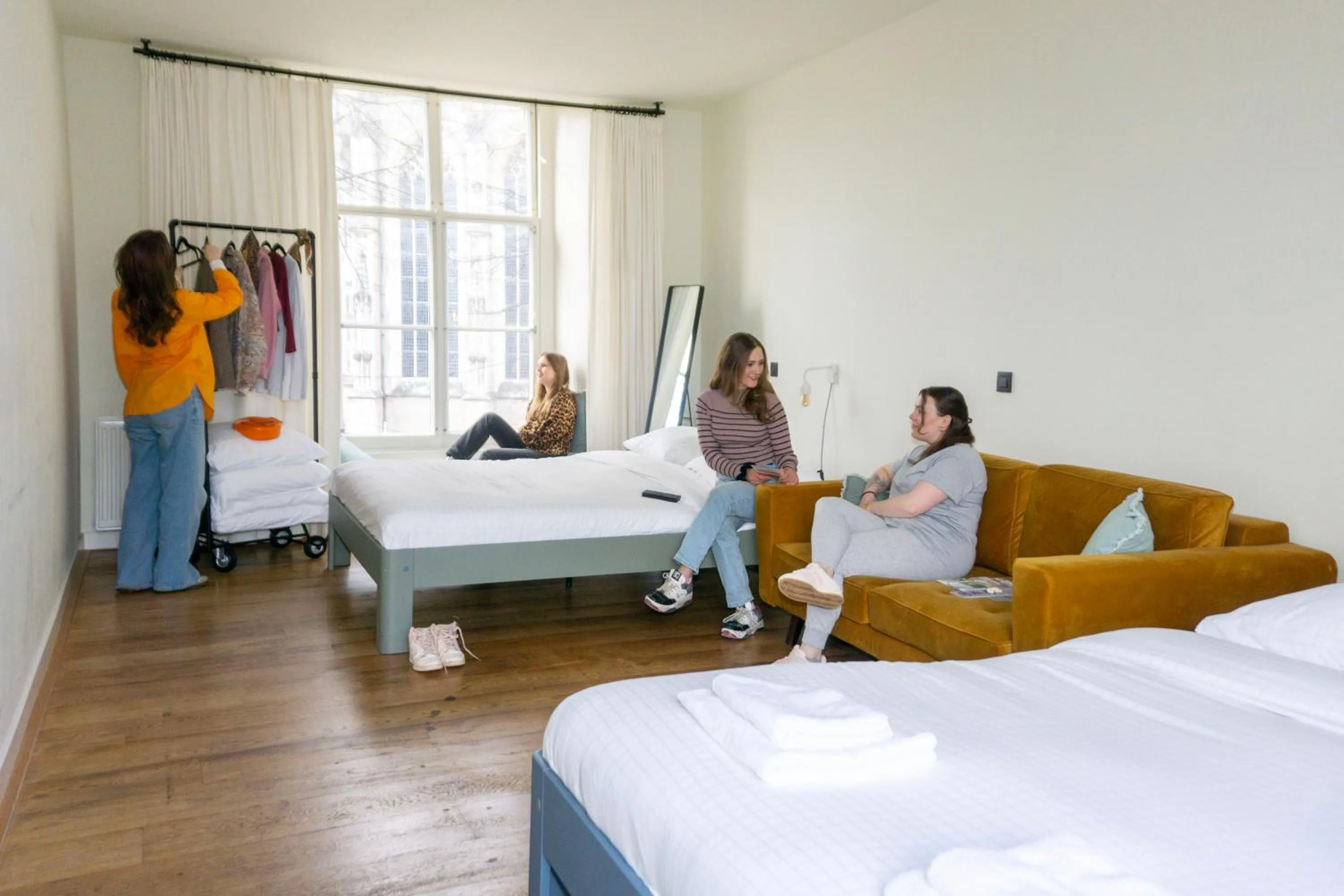 Bed in Hotel in het huis van Deventer