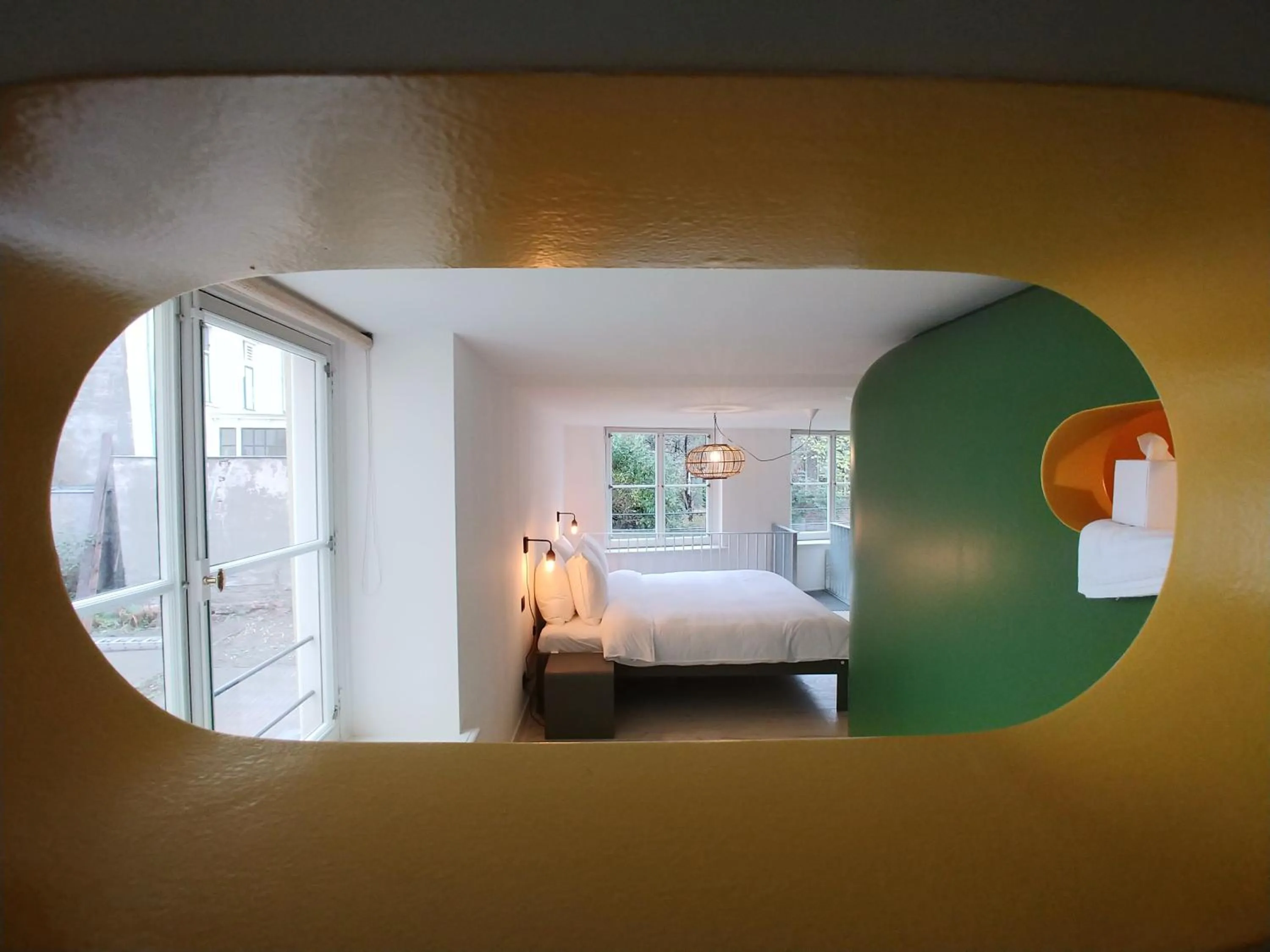 Bed in Hotel in het huis van Deventer