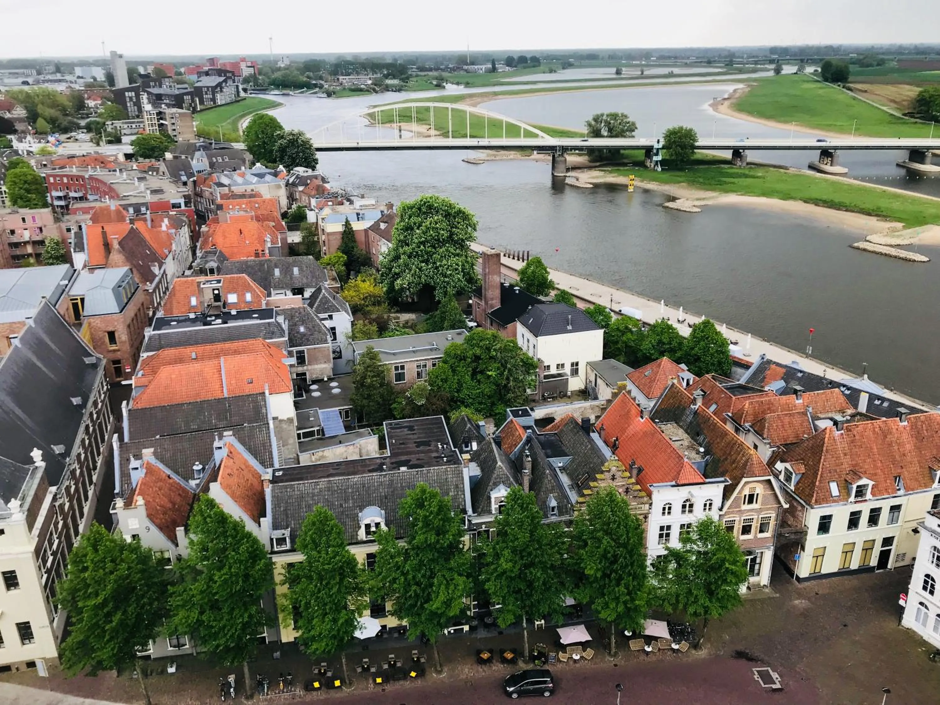 Bird's eye view in Hotel in het huis van Deventer