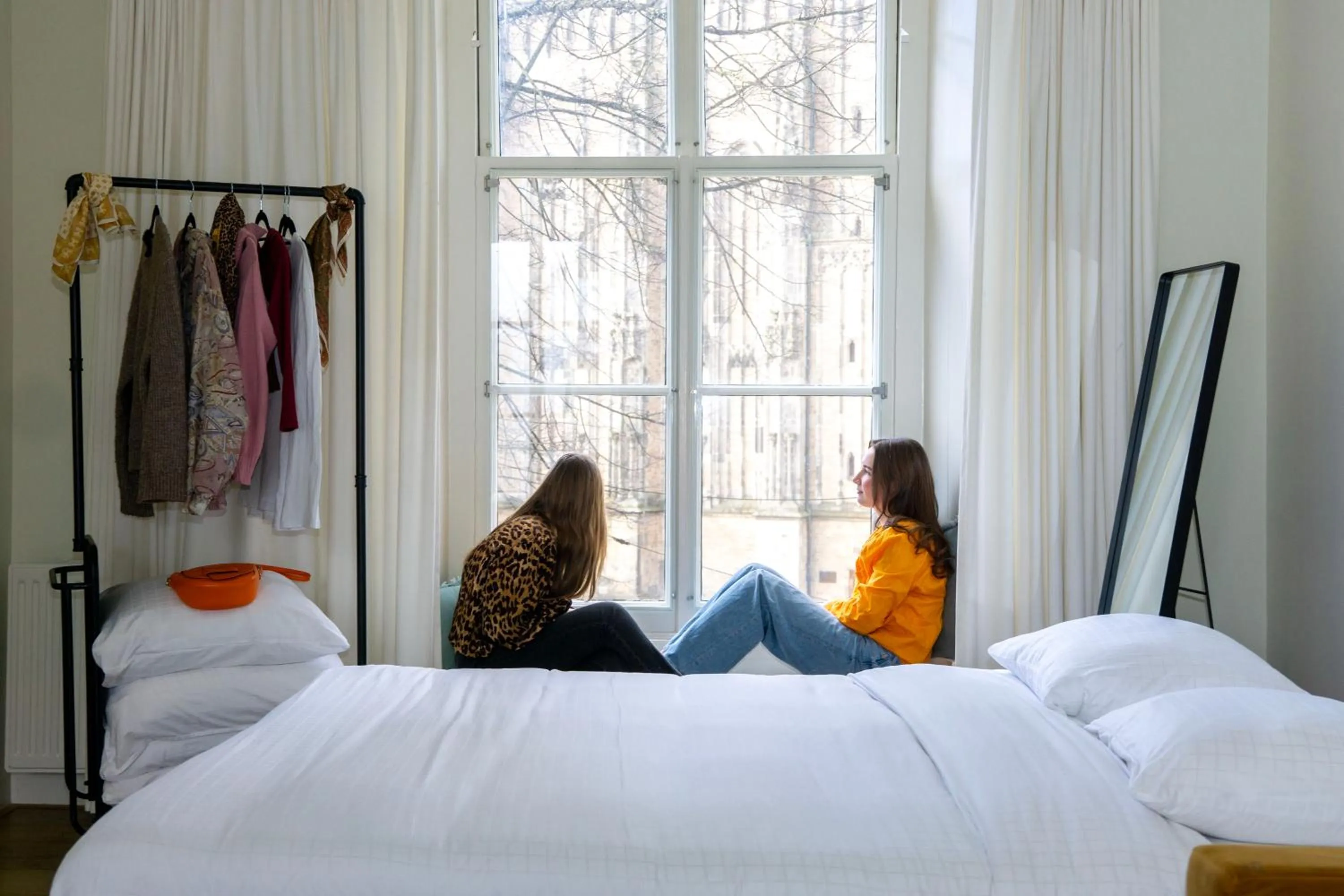 Bed in Hotel in het huis van Deventer