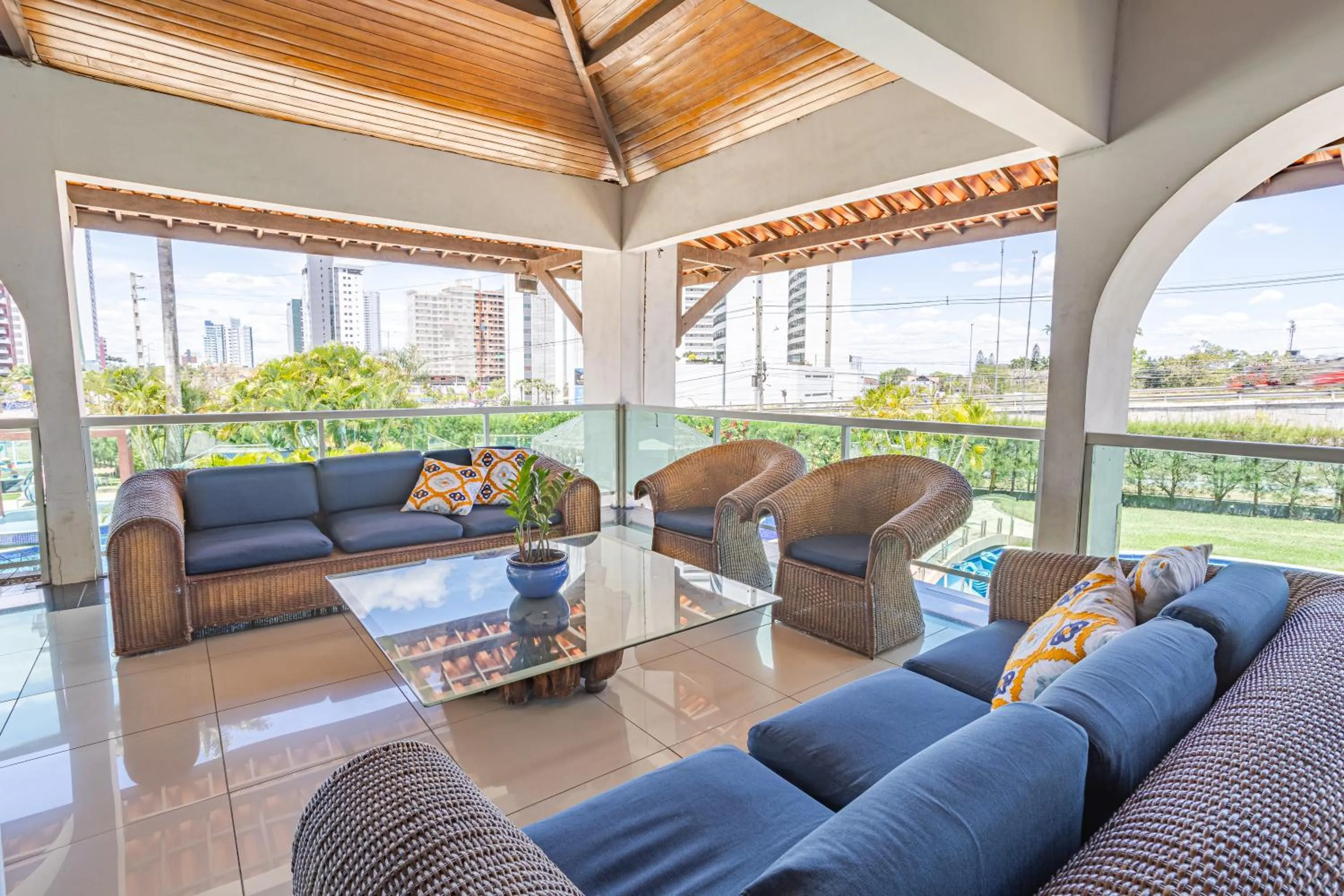 Balcony/Terrace in Hotel Village Premium Campina Grande