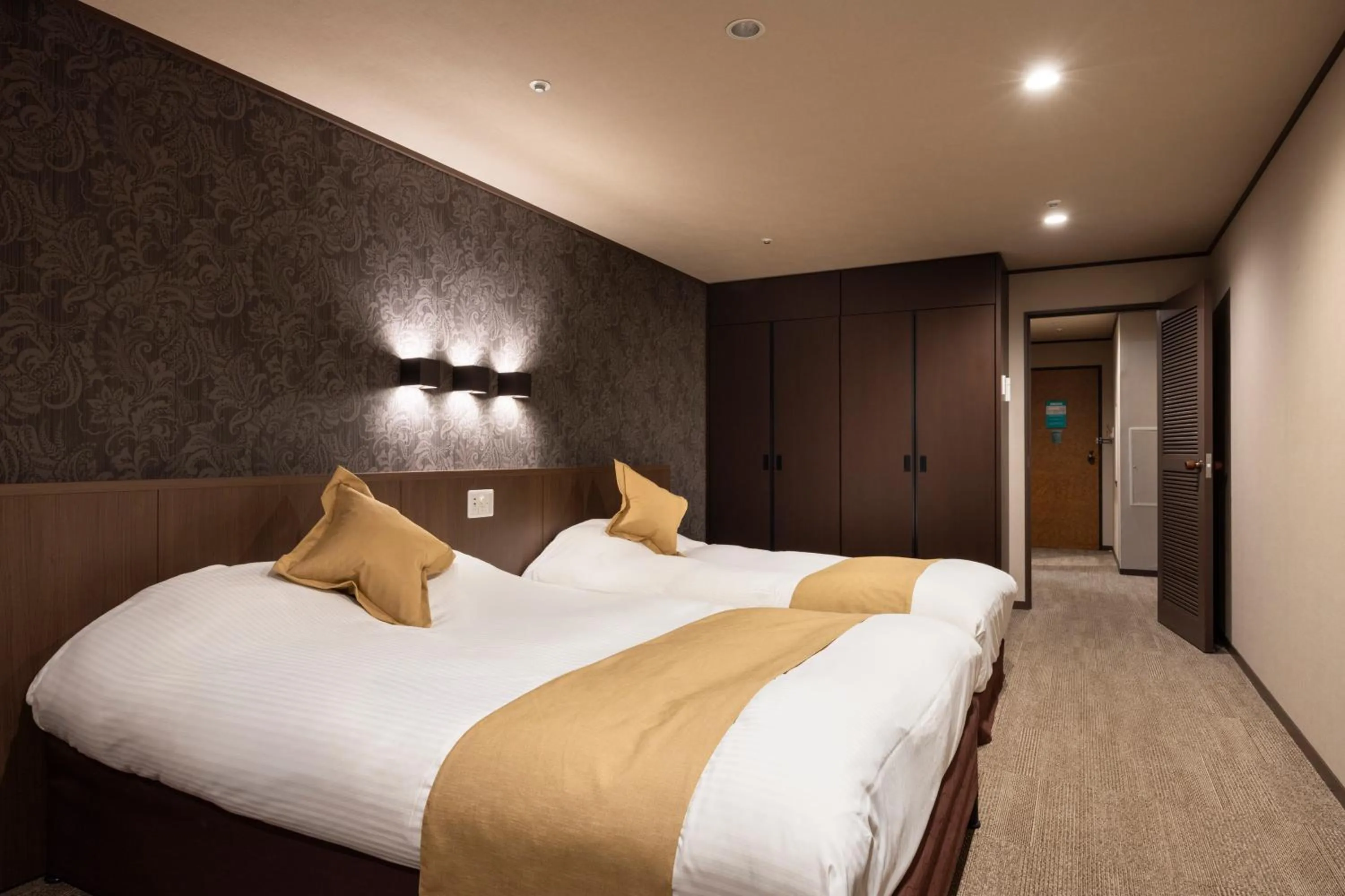 Bed in Hotel Kanronomori