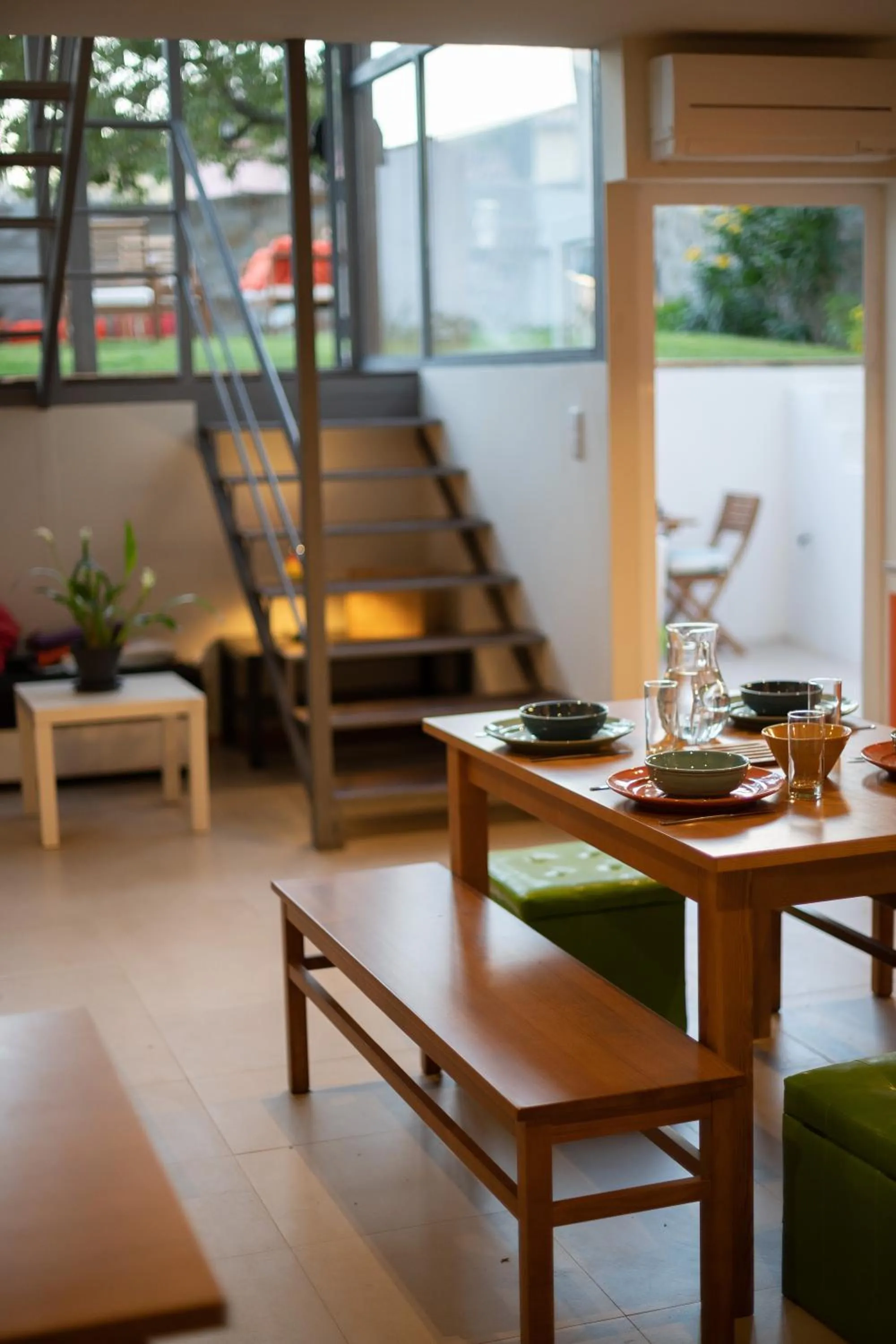 Kitchen or kitchenette in Peach Hostel & Suites