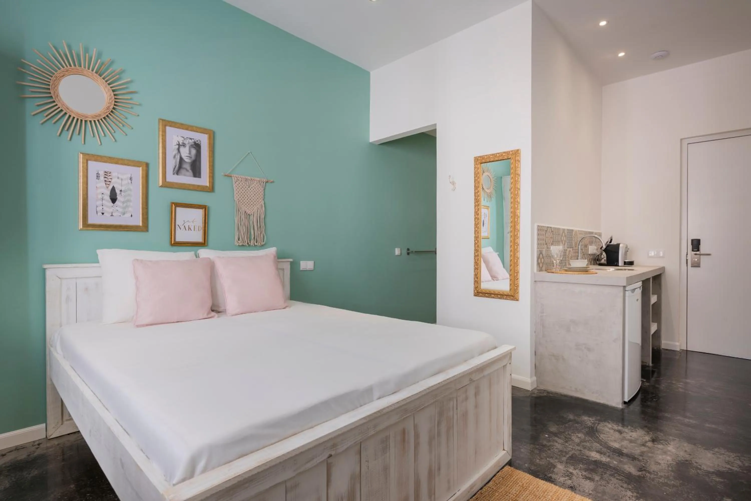 Bed in BOHO Bohemian Boutique Hotel