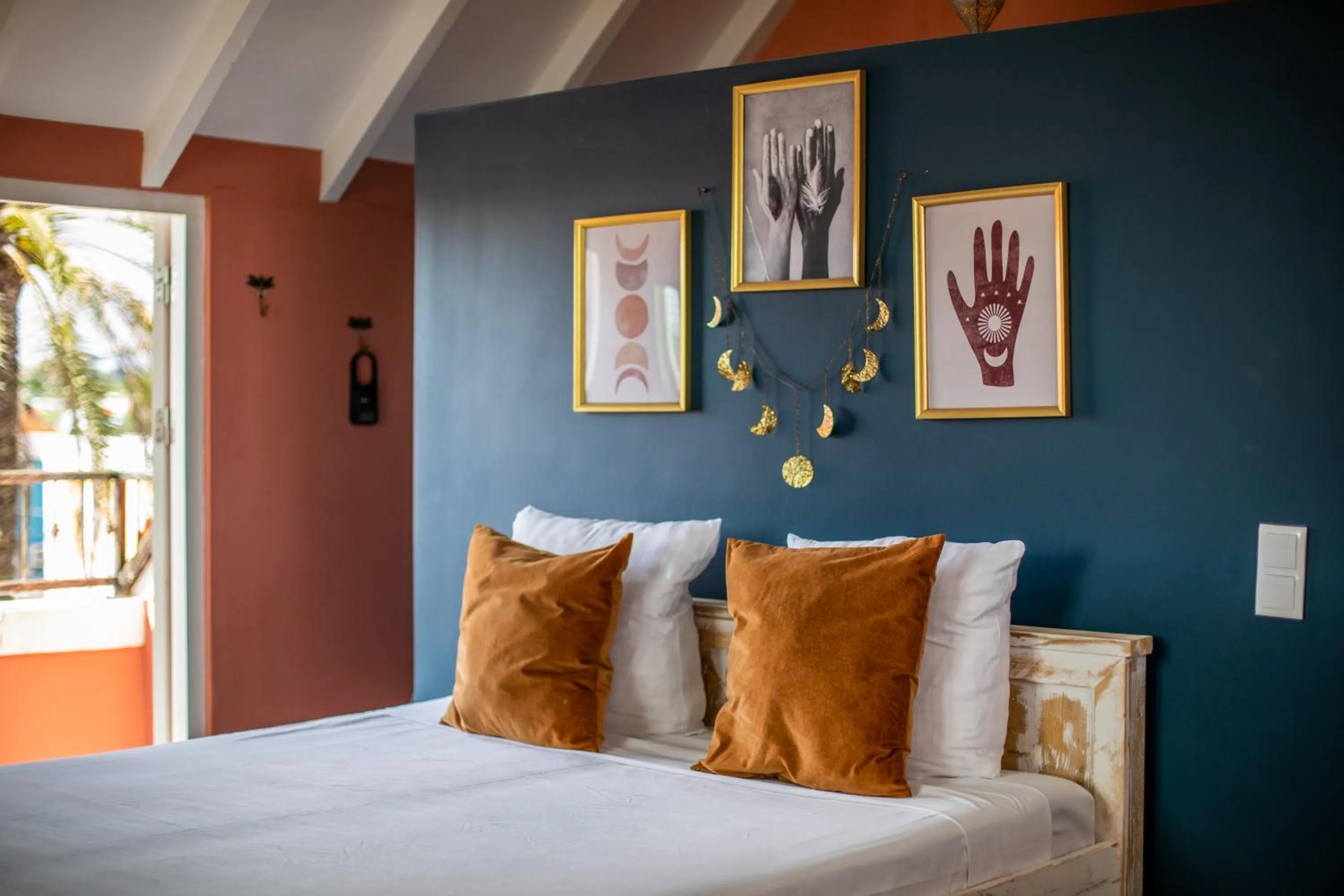 Decorative detail, Bed in BOHO Bohemian Boutique Hotel