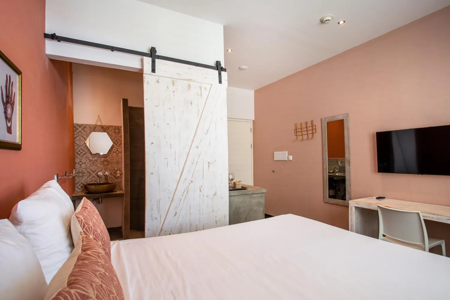 Bed in BOHO Bohemian Boutique Hotel