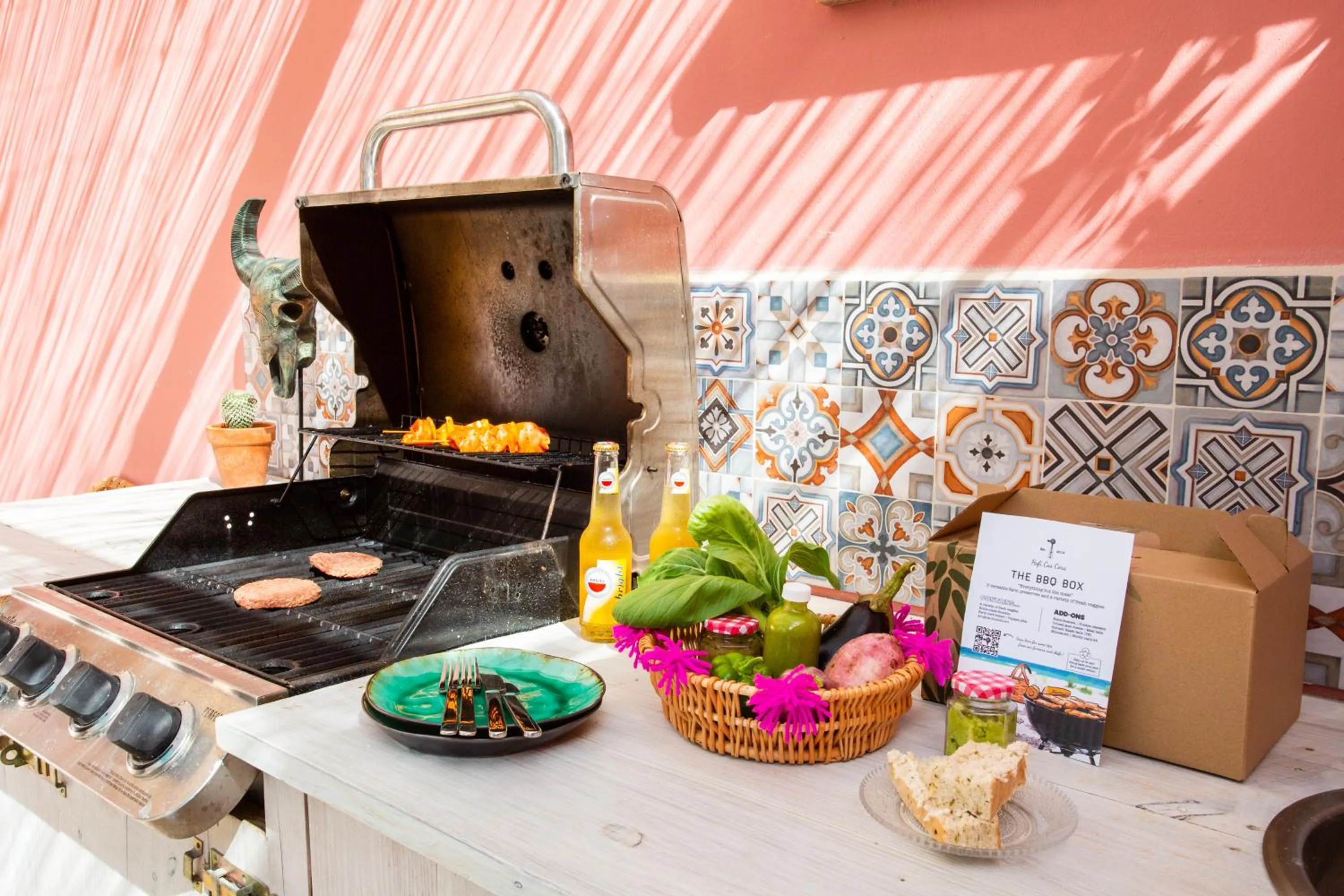 BBQ facilities in BOHO Bohemian Boutique Hotel