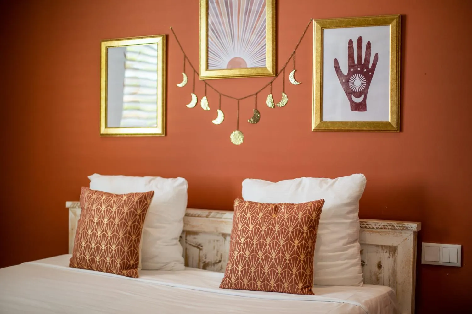 Decorative detail, Bed in BOHO Bohemian Boutique Hotel