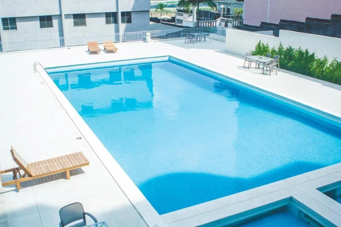 Pool view in Résidences Les Hauts de l'Indenié