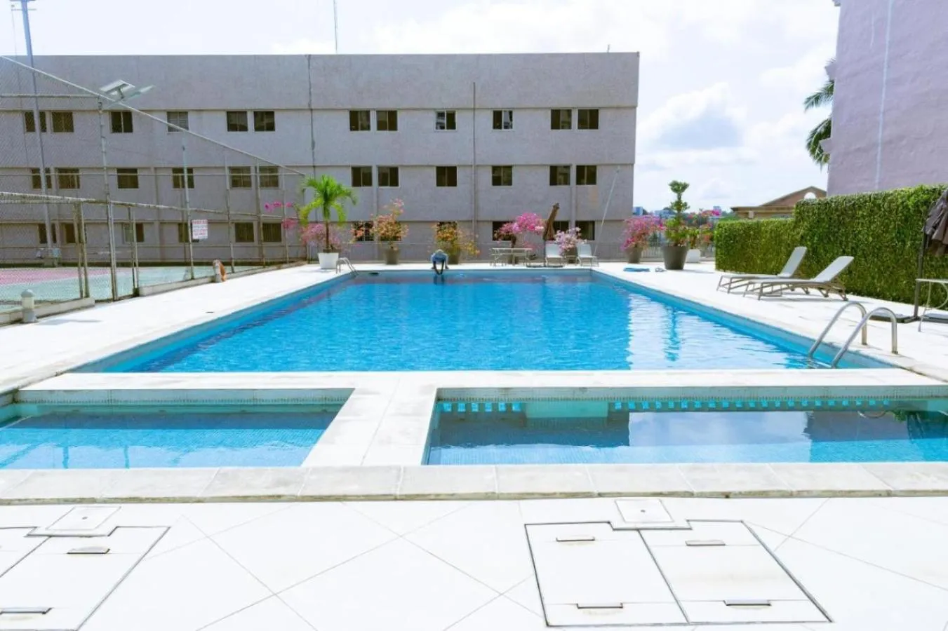 Pool view in Résidences Les Hauts de l'Indenié