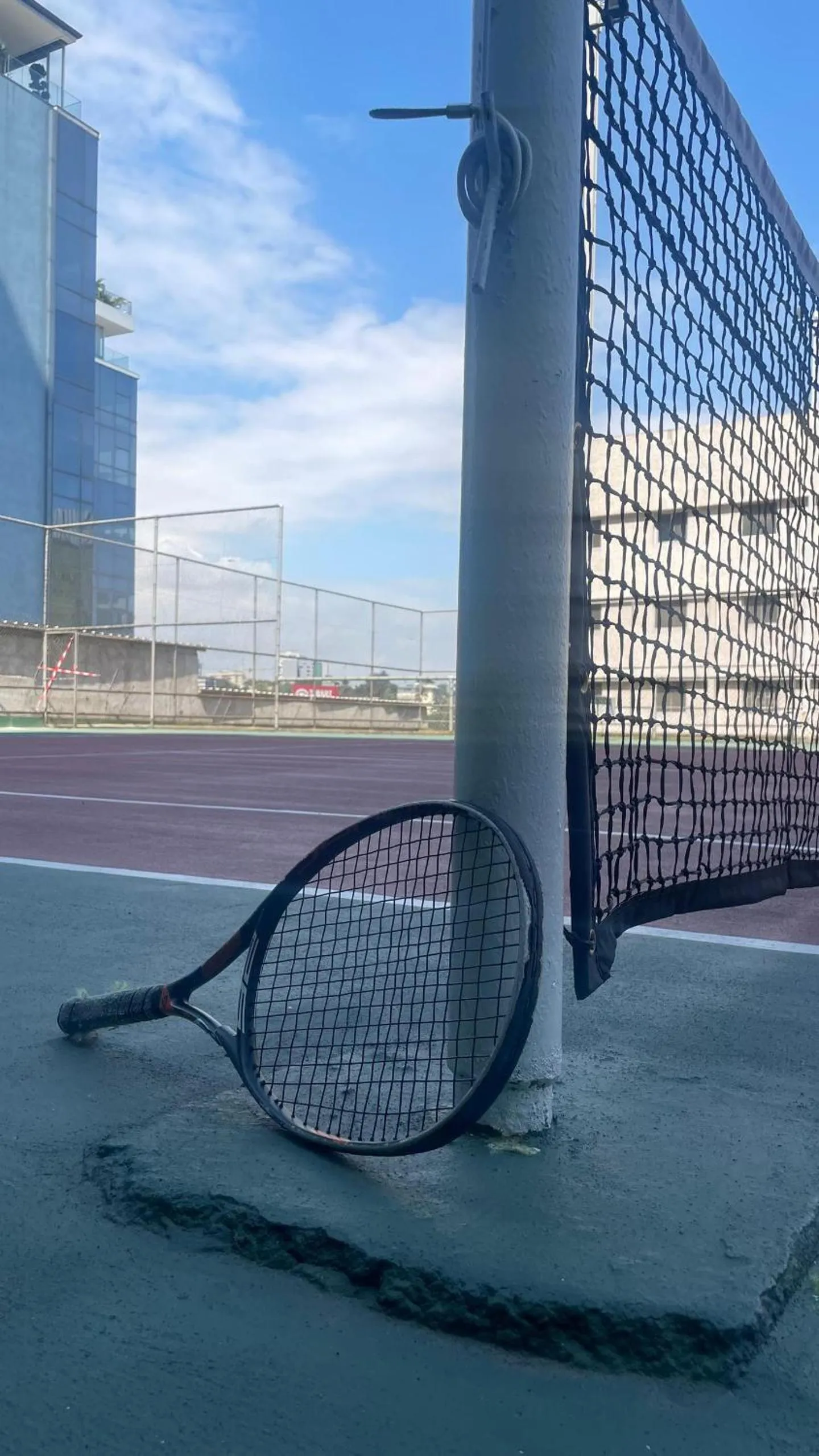 Tennis court in Résidences Les Hauts de l'Indenié