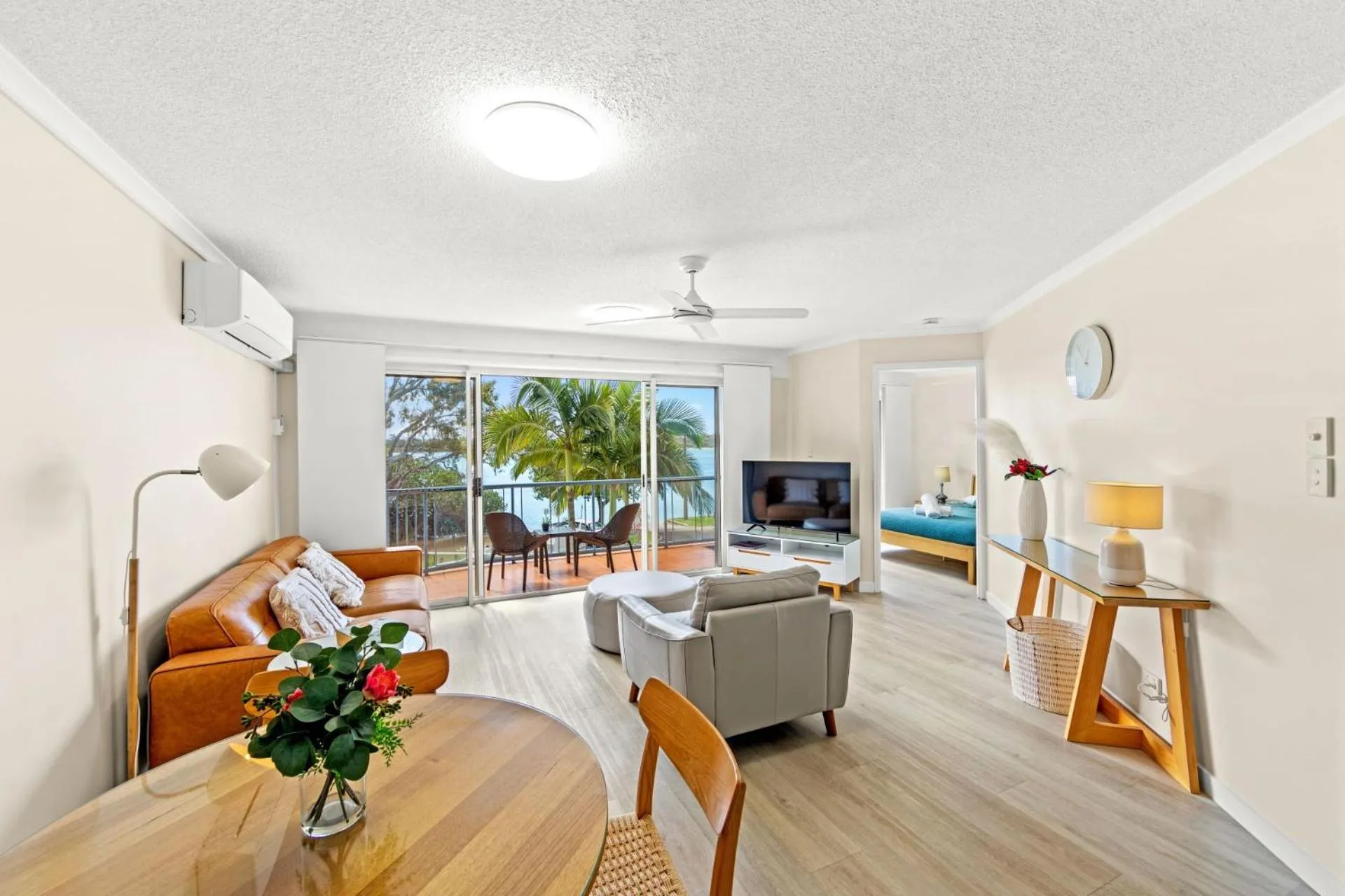 Living room in Reflections Holiday Apartments