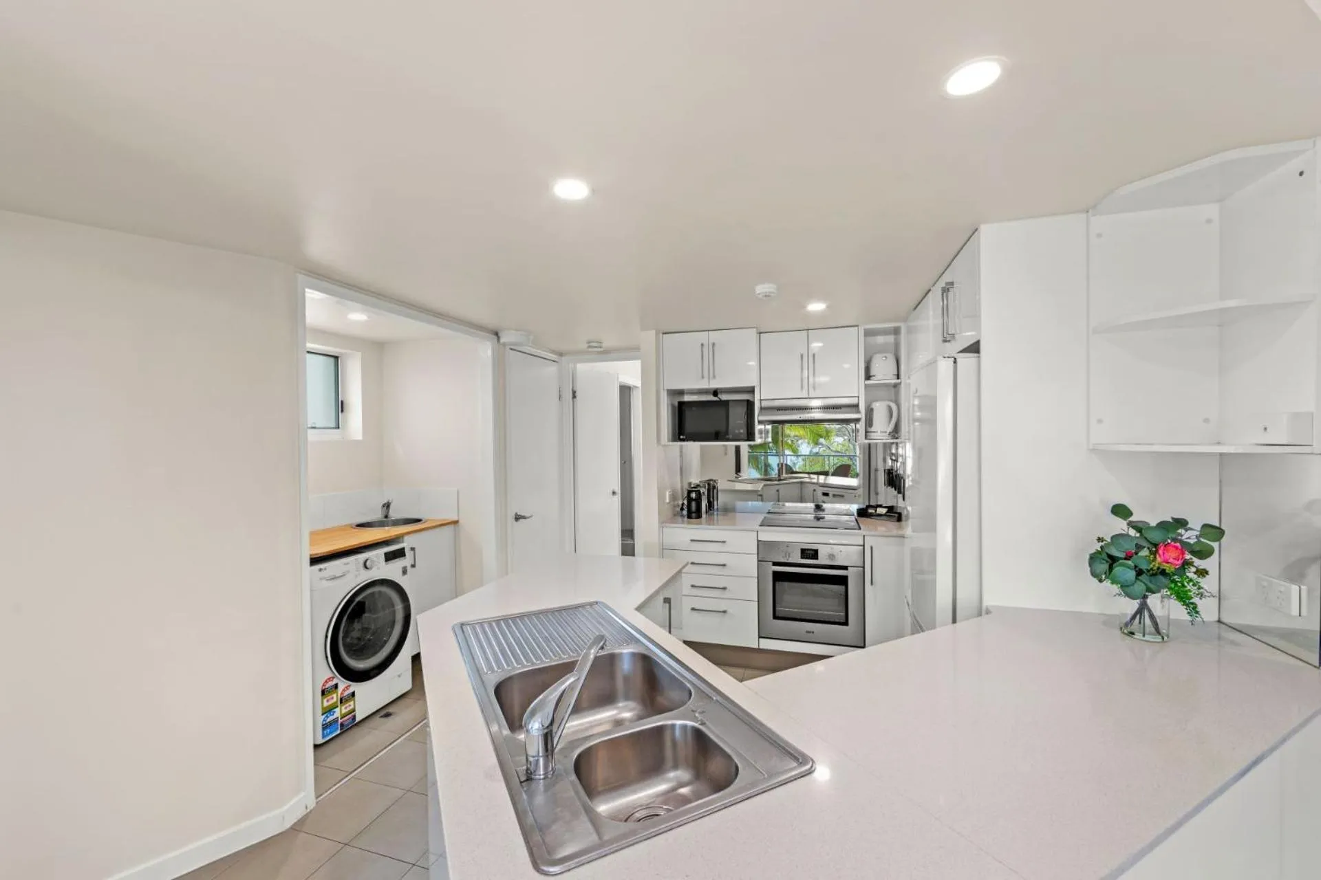 kitchen in Reflections Holiday Apartments