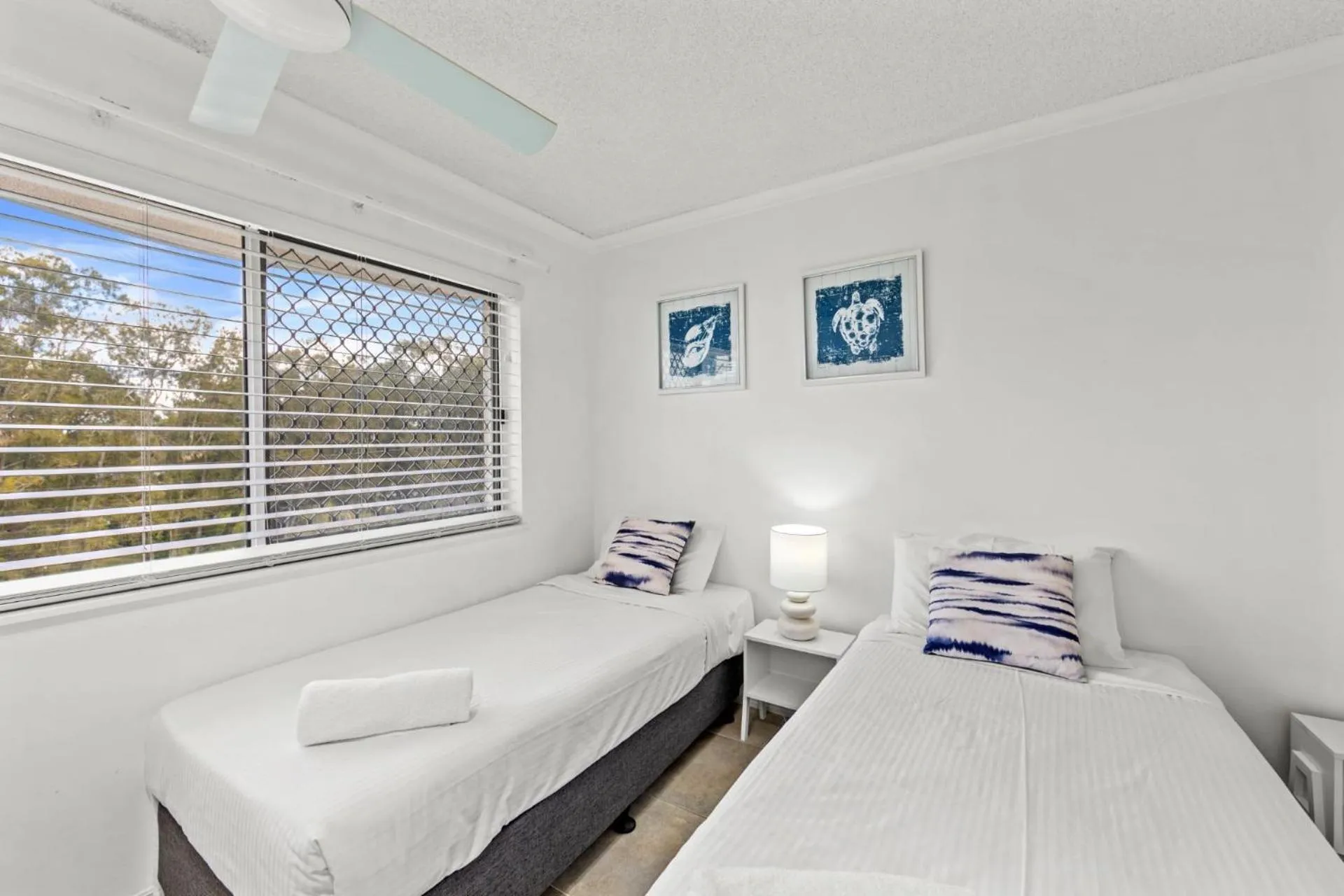 Bedroom, Bed in Reflections Holiday Apartments