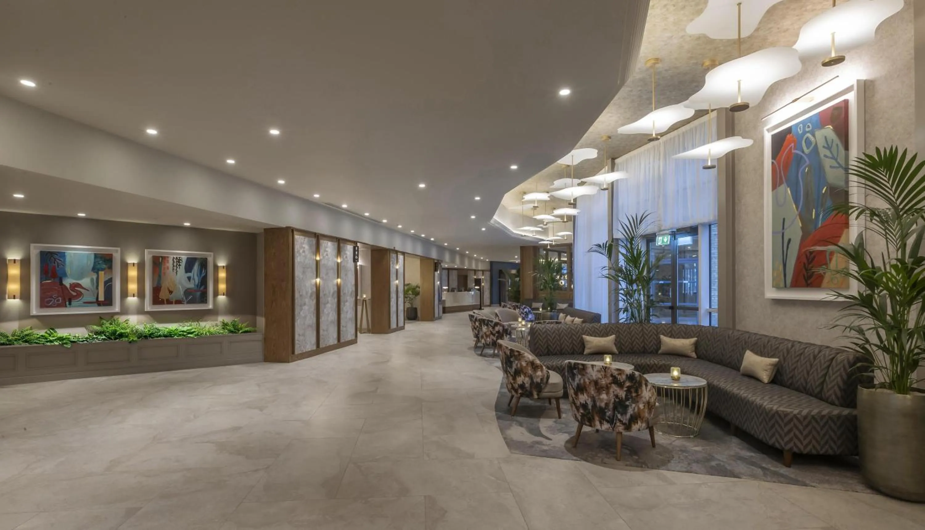 Lobby or reception in Hilton Dublin