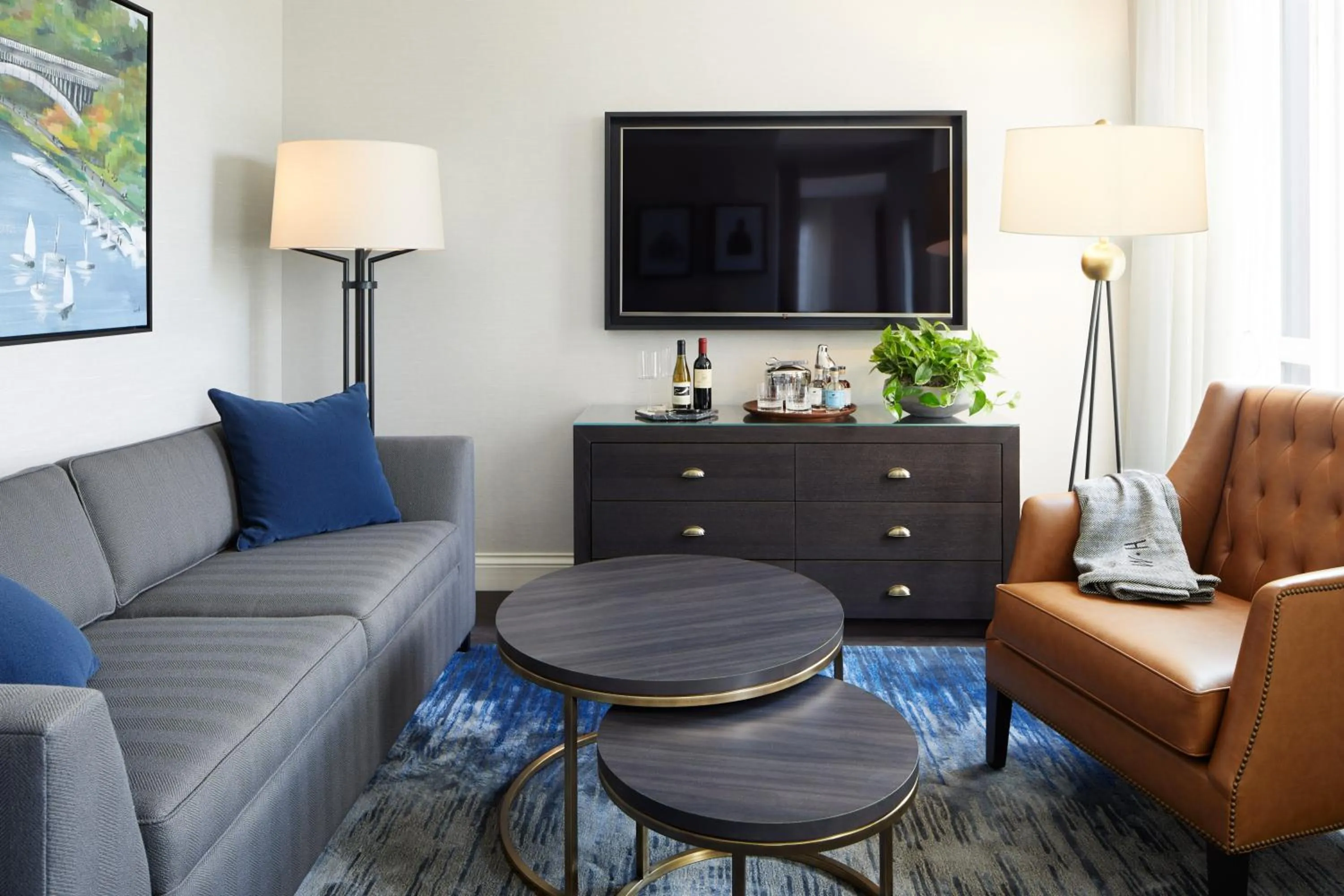 Living room in The Whitney Hotel Boston