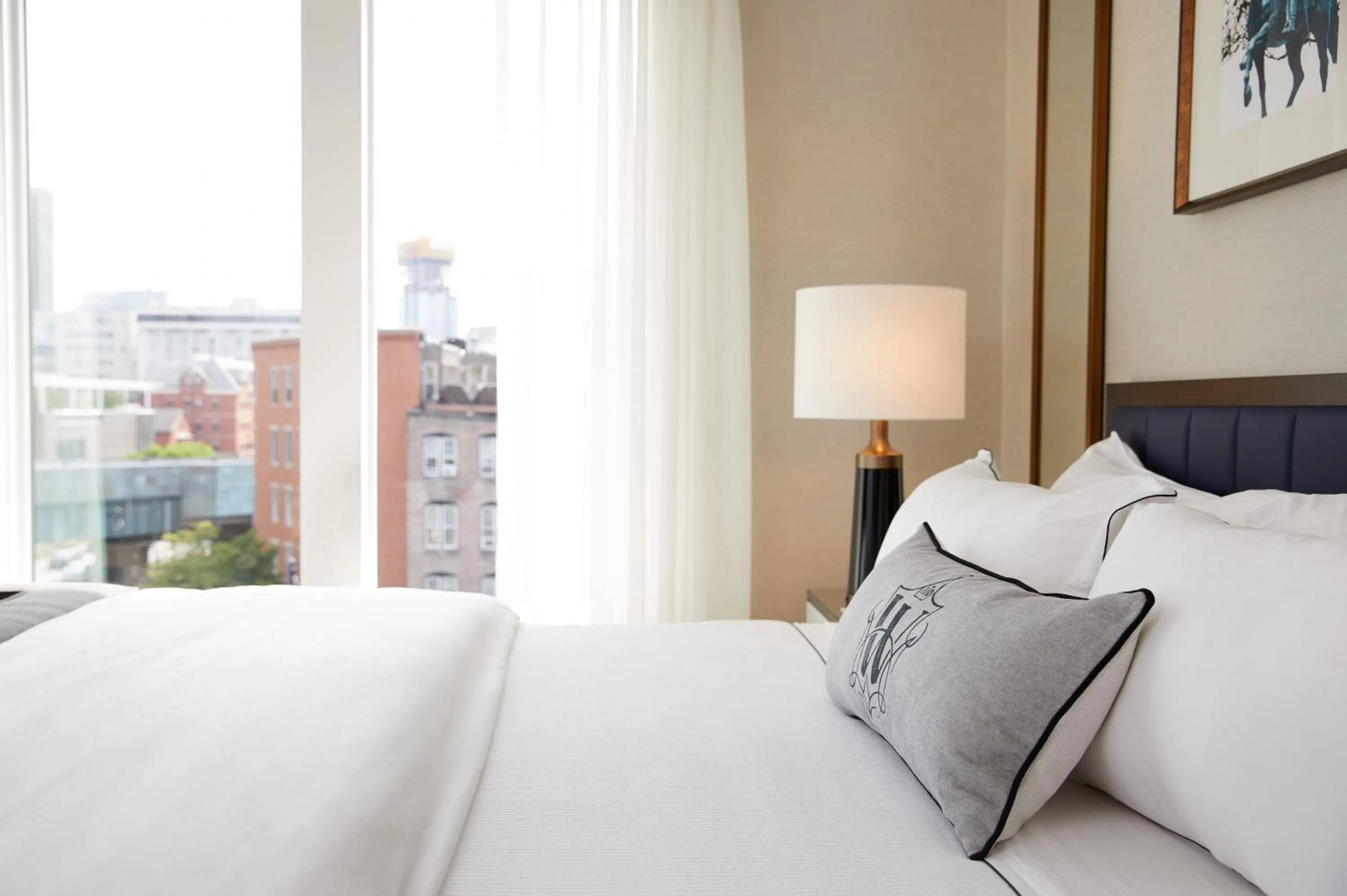 Bed in The Whitney Hotel Boston