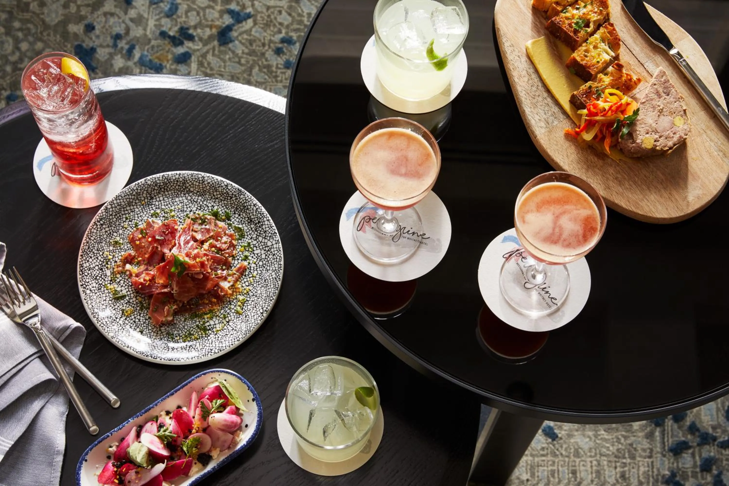 Food and drinks in The Whitney Hotel Boston