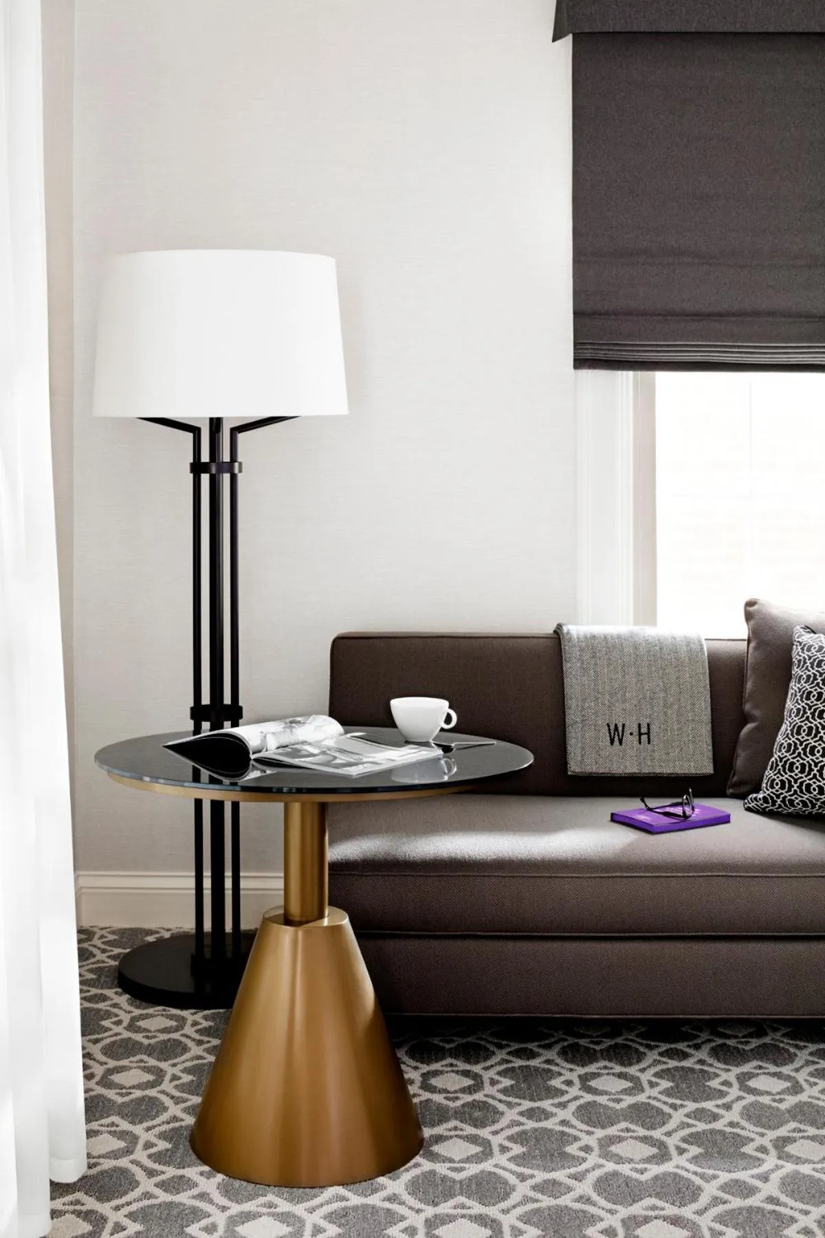 Seating area in The Whitney Hotel Boston