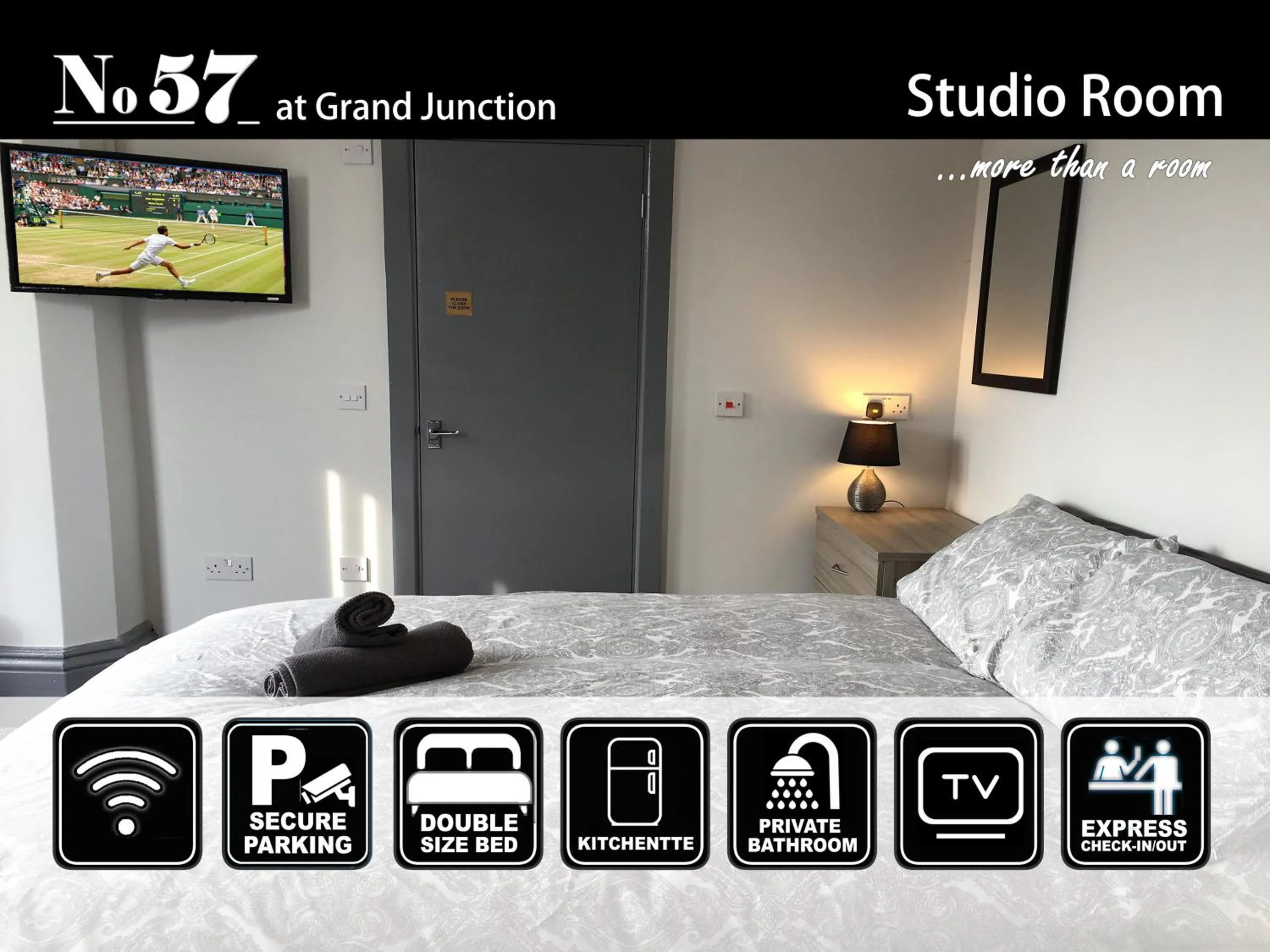 Bedroom, Bed in No57