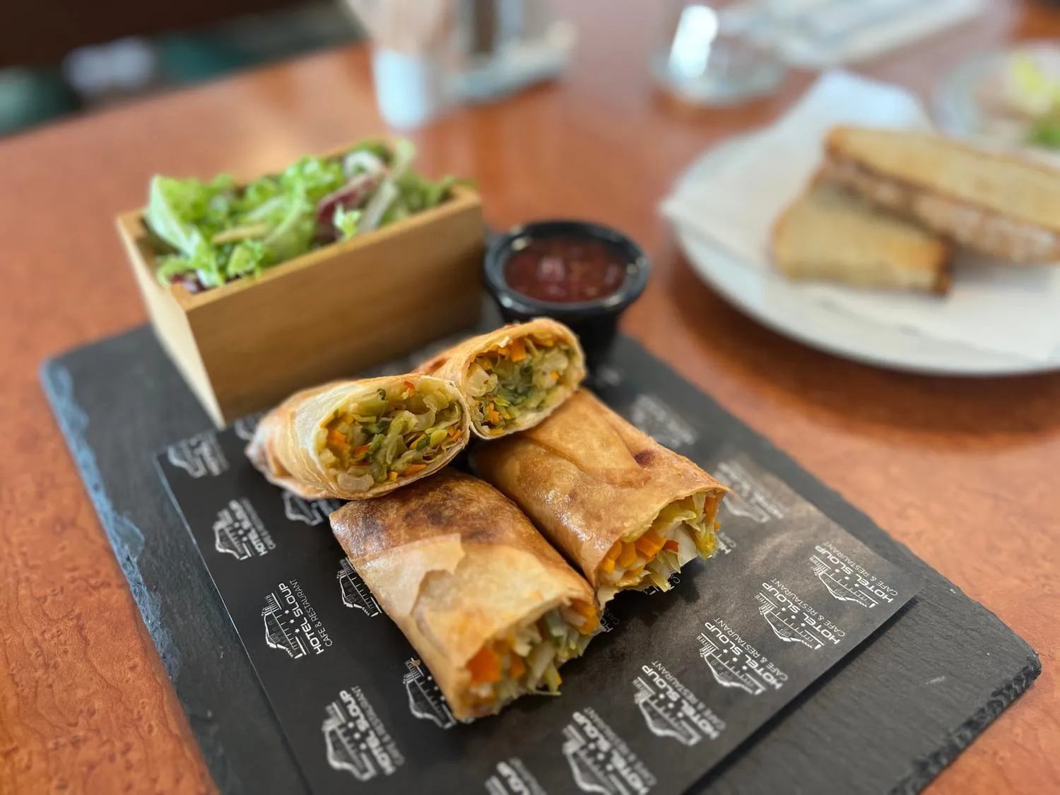 Food close-up in Hotel Sloup