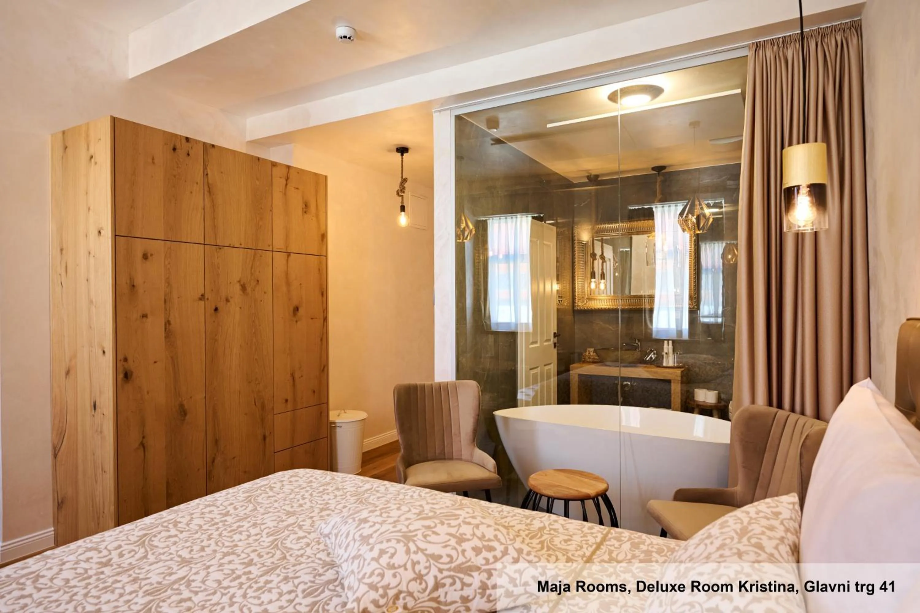 Bathroom, Bed in Hiša Ančka, Boutique Hotel & Maja Rooms