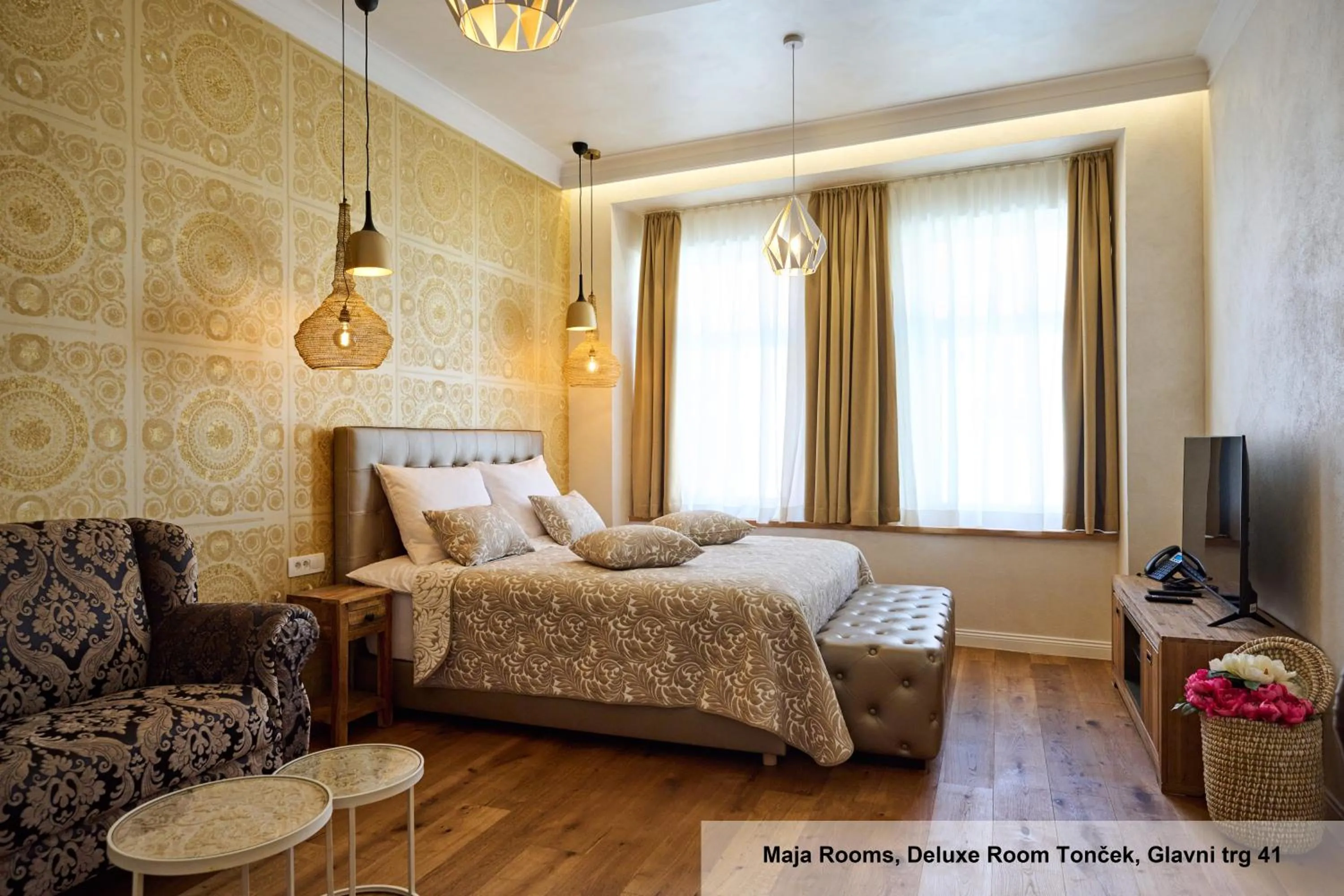 Bed in Hiša Ančka, Boutique Hotel & Maja Rooms