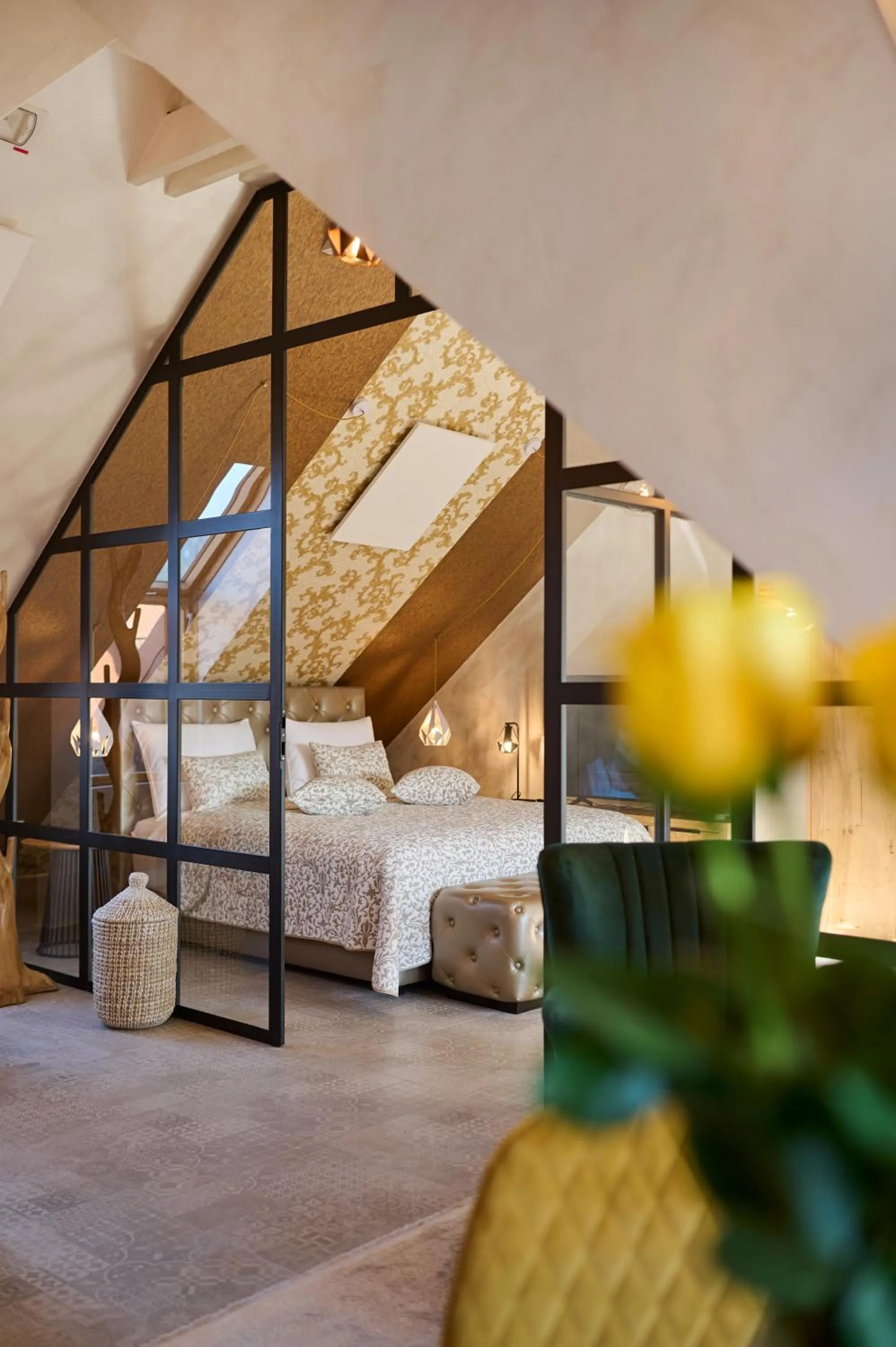 Bed in Hiša Ančka, Boutique Hotel & Maja Rooms