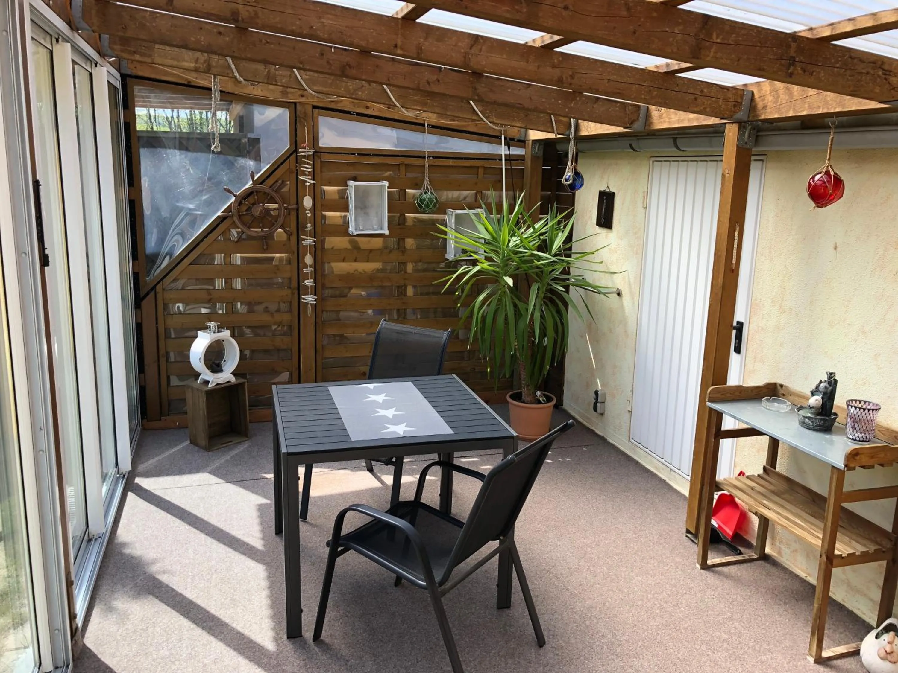 Balcony/Terrace in Möllis Apartment am Jasmund-Nationalpark