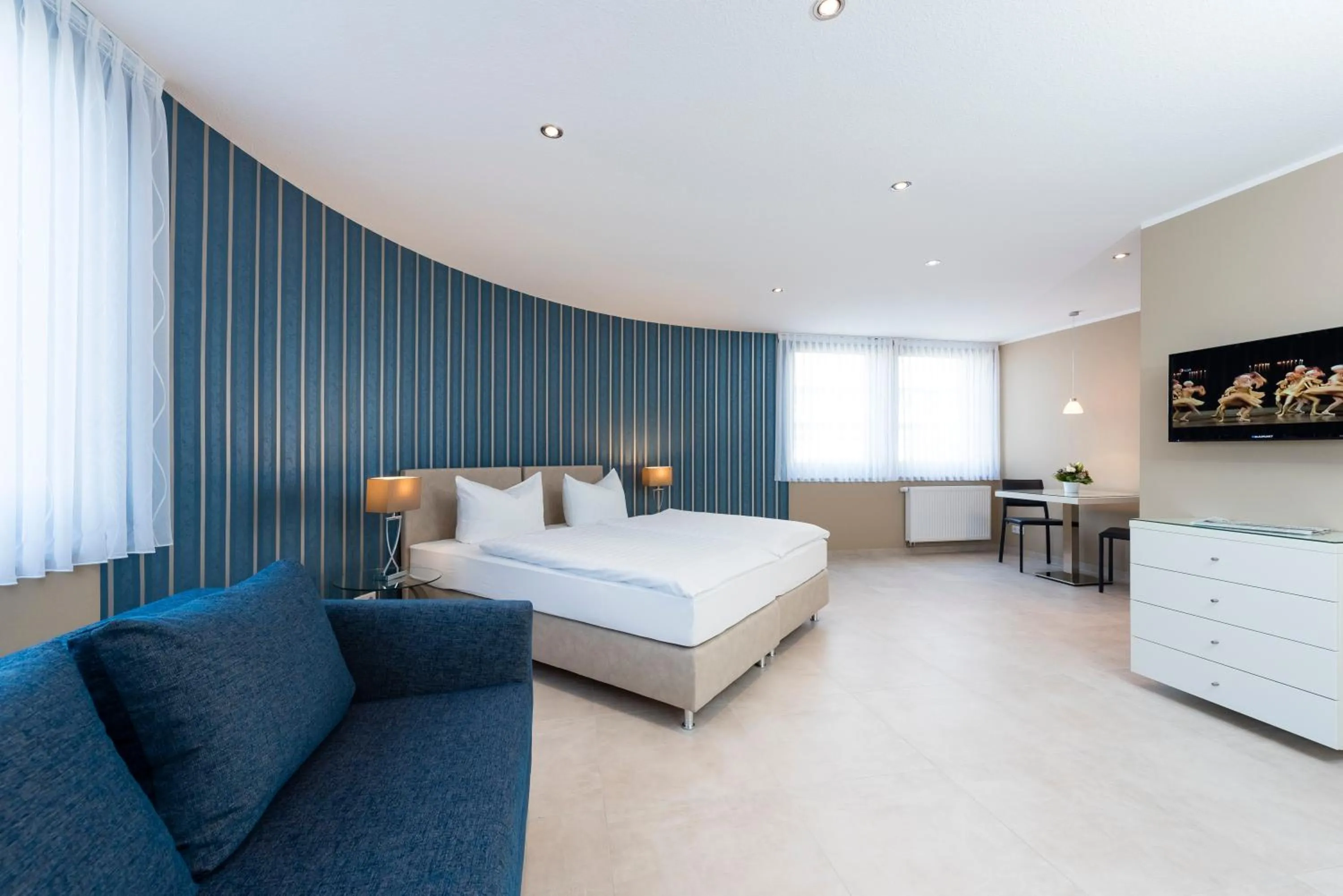 Photo of the whole room, Bed in Appartements am Kleeblatt