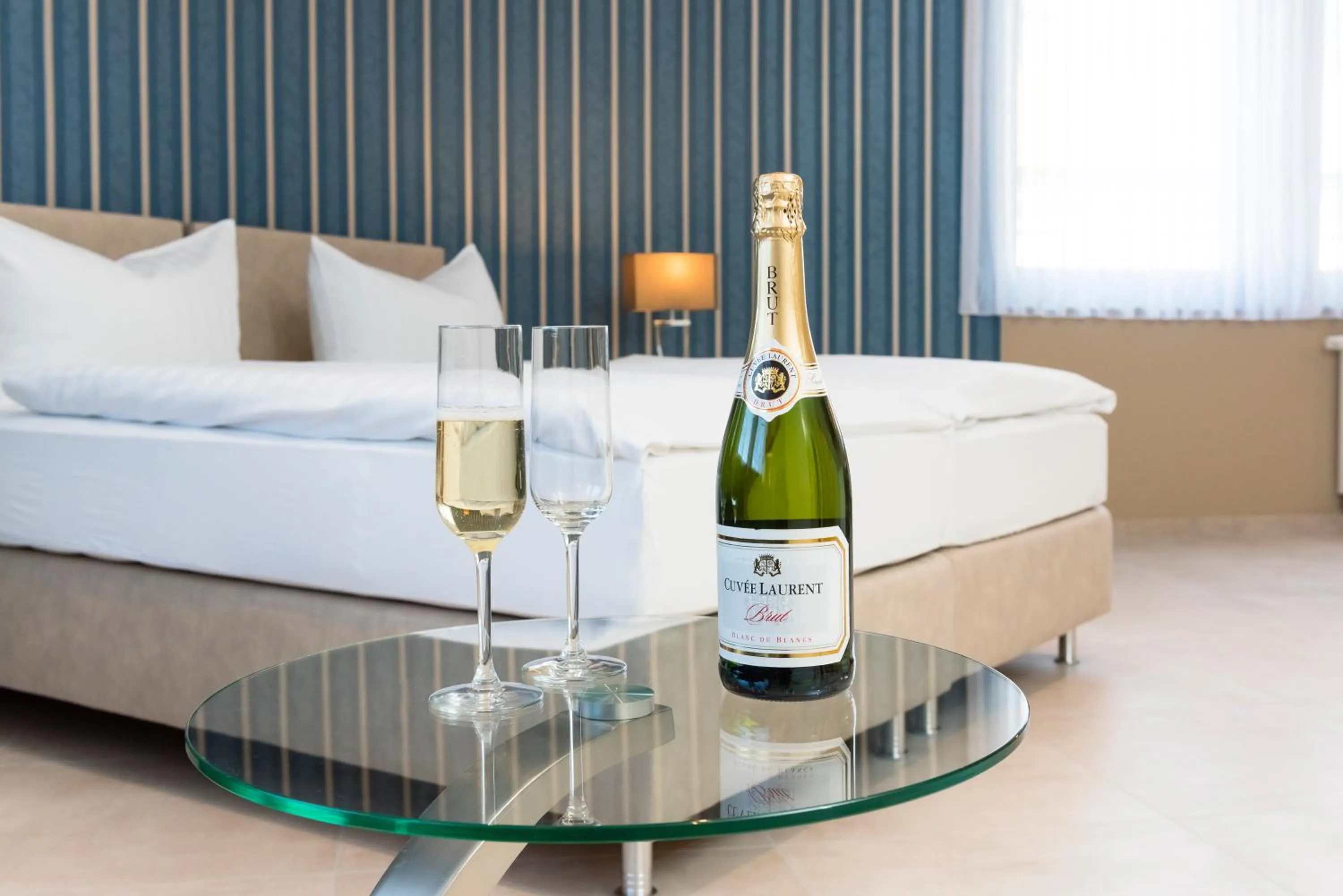 Photo of the whole room, Bed in Appartements am Kleeblatt