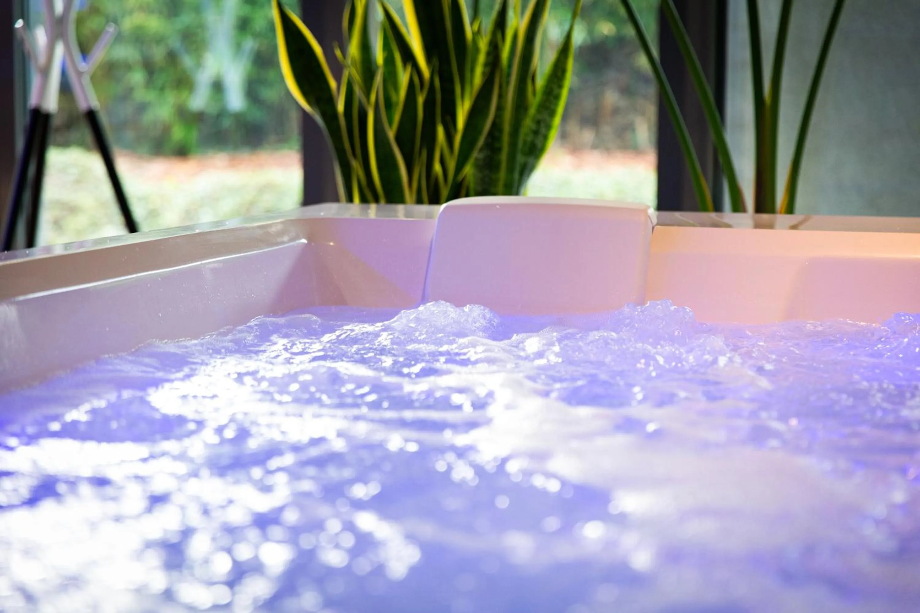 Hot Tub in Zambala Luxury Apartments