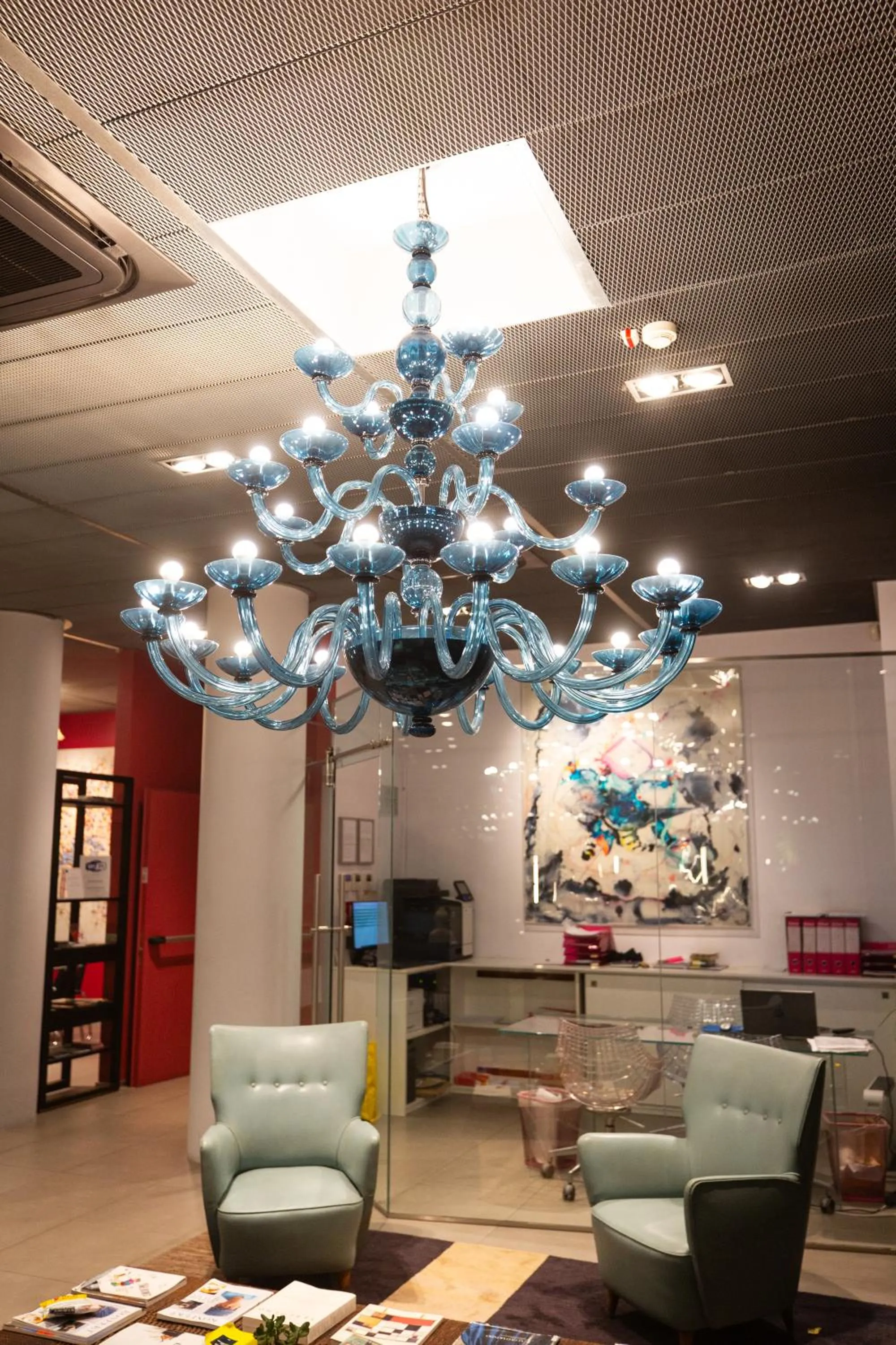 Seating area in Zambala Luxury Apartments