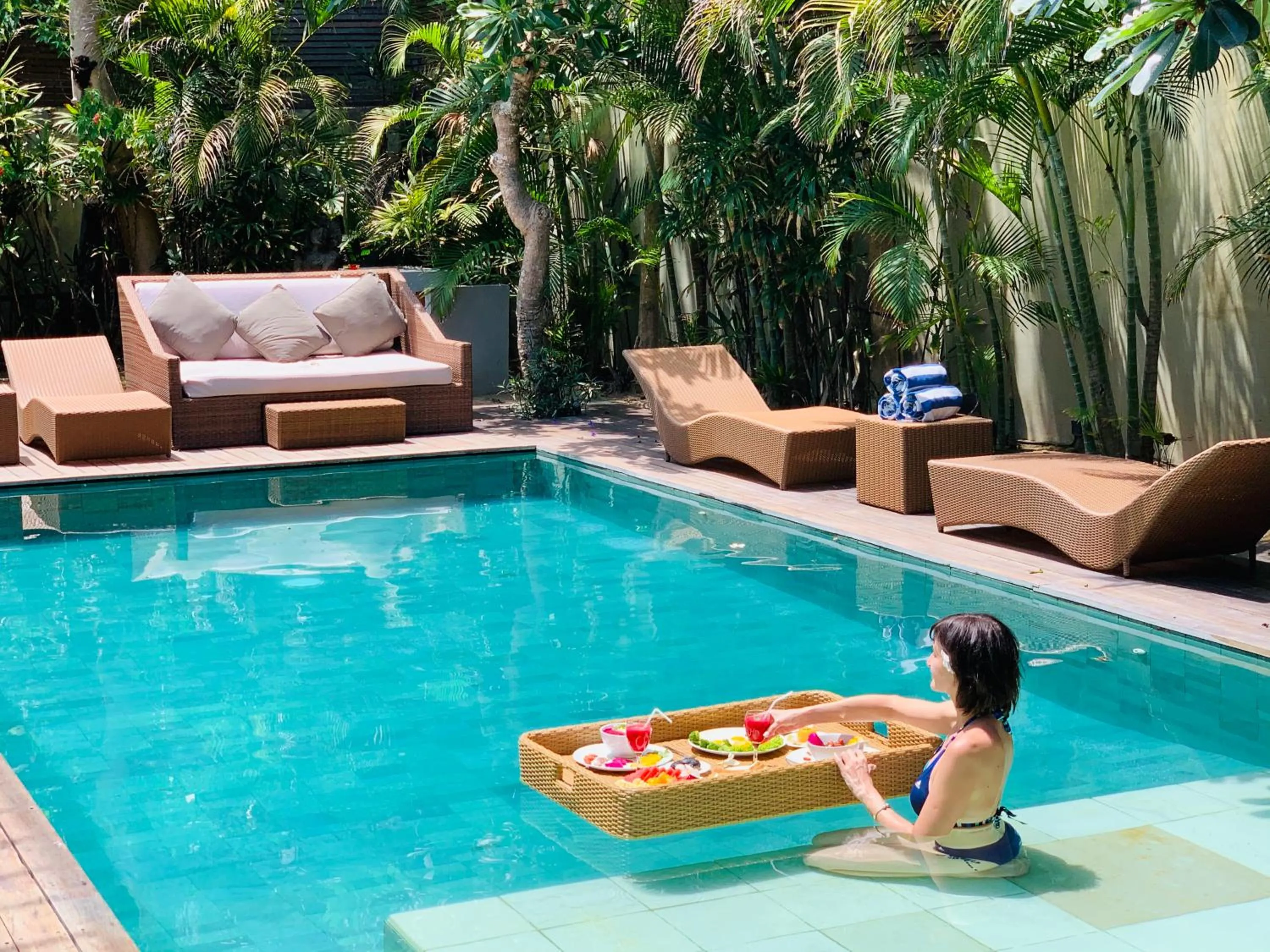 Breakfast in Beach Axis Villa, Seminyak