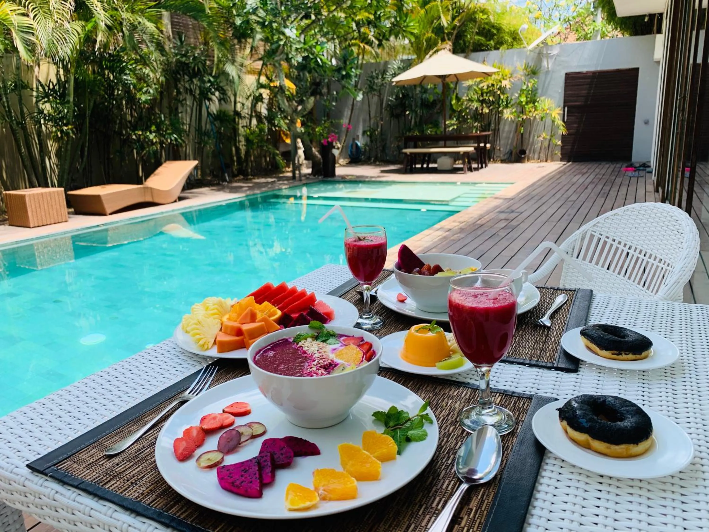 Breakfast in Beach Axis Villa, Seminyak