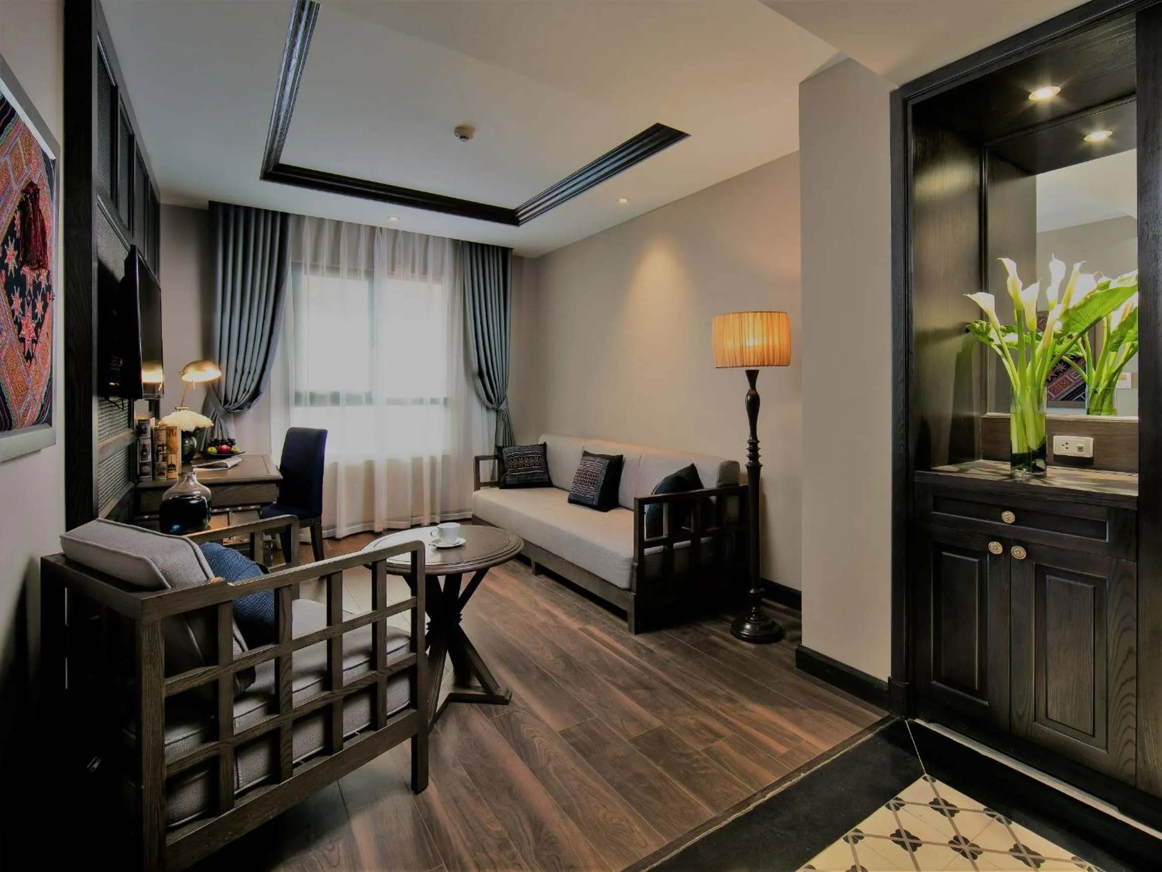 Living room, Bed in Lotus Aroma Sapa Hotel