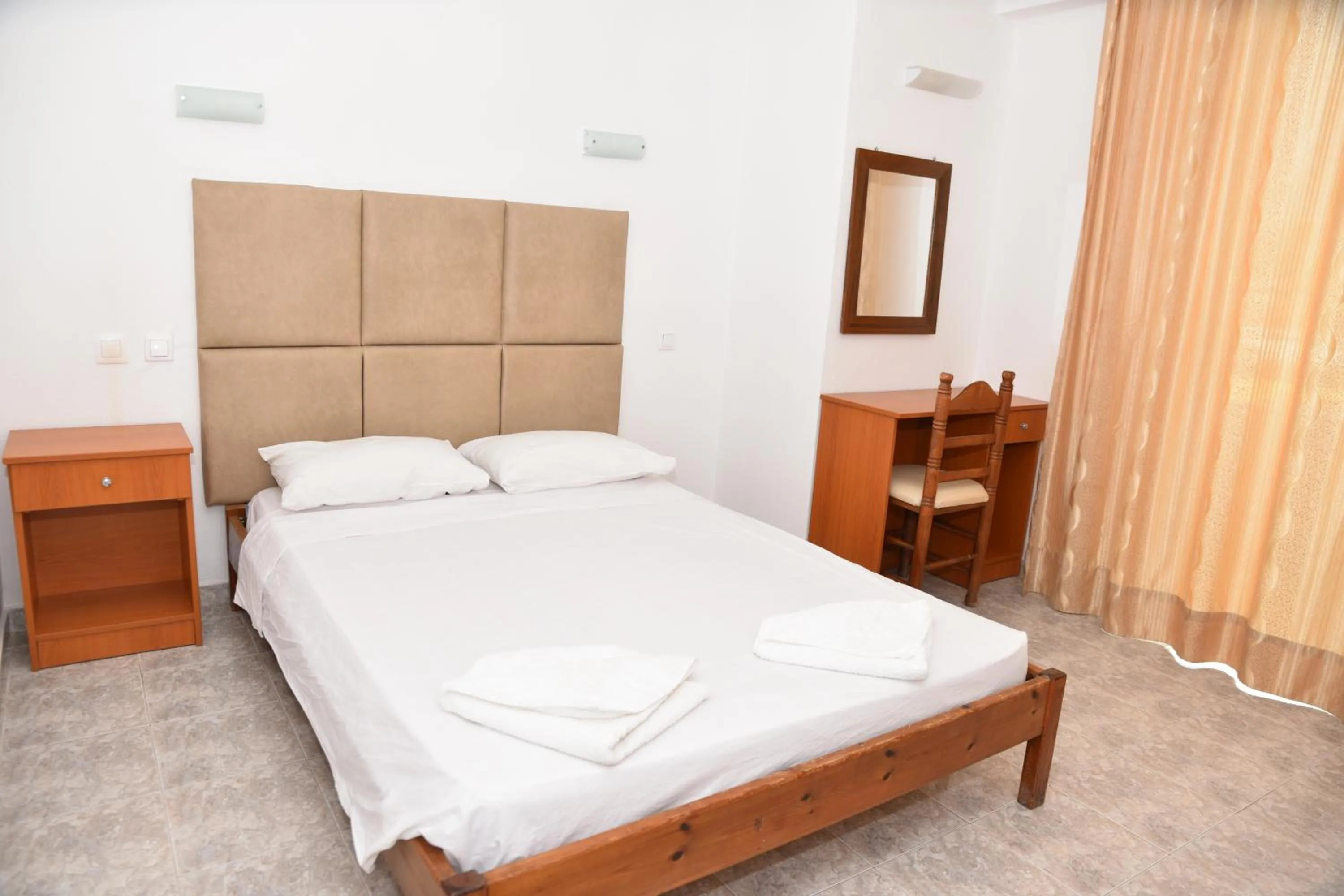 Bedroom, Bed in Butterfly Studios, Faliraki